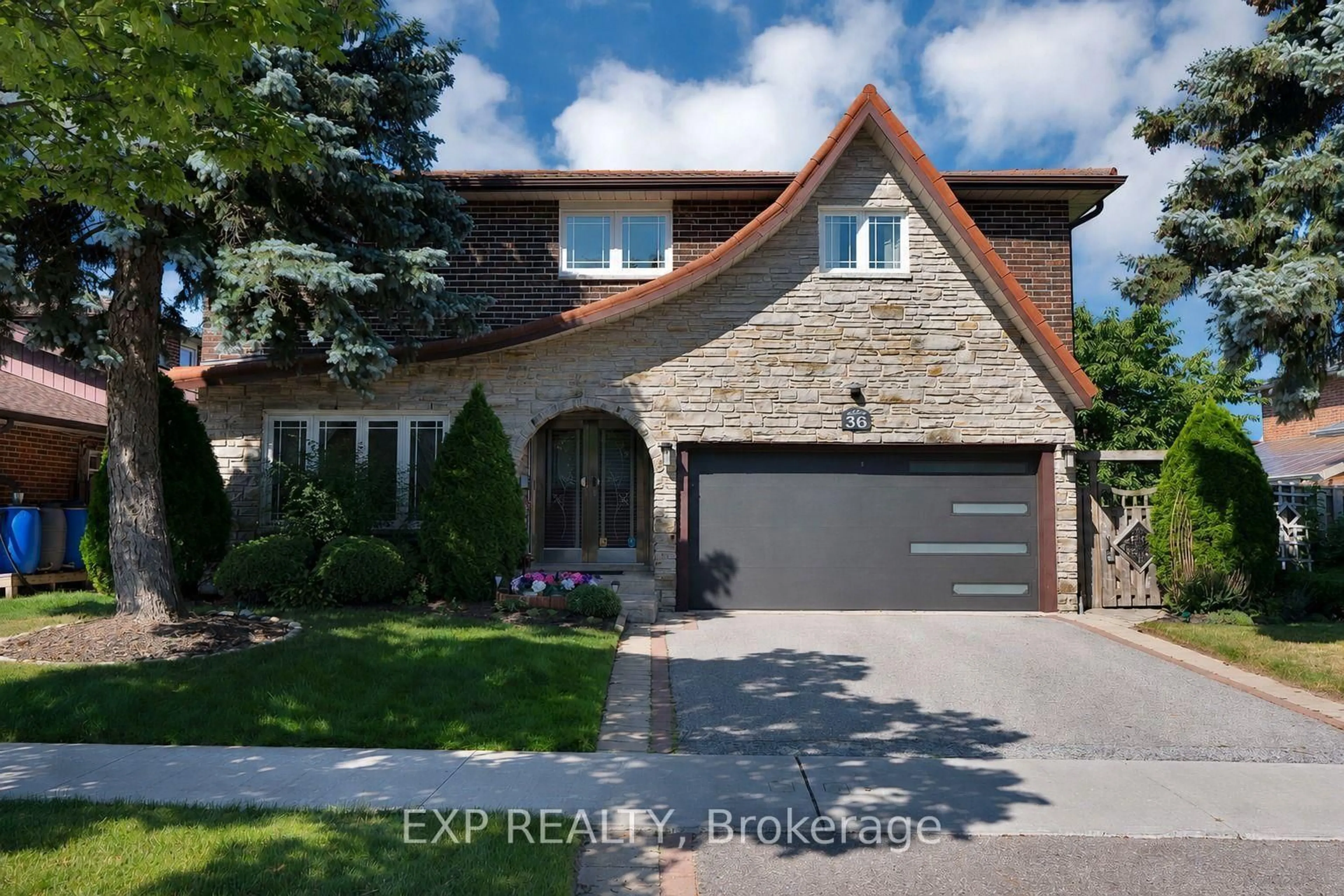 Home with brick exterior material, street for 36 Cleethorpes Blvd, Toronto Ontario M1S 3T3