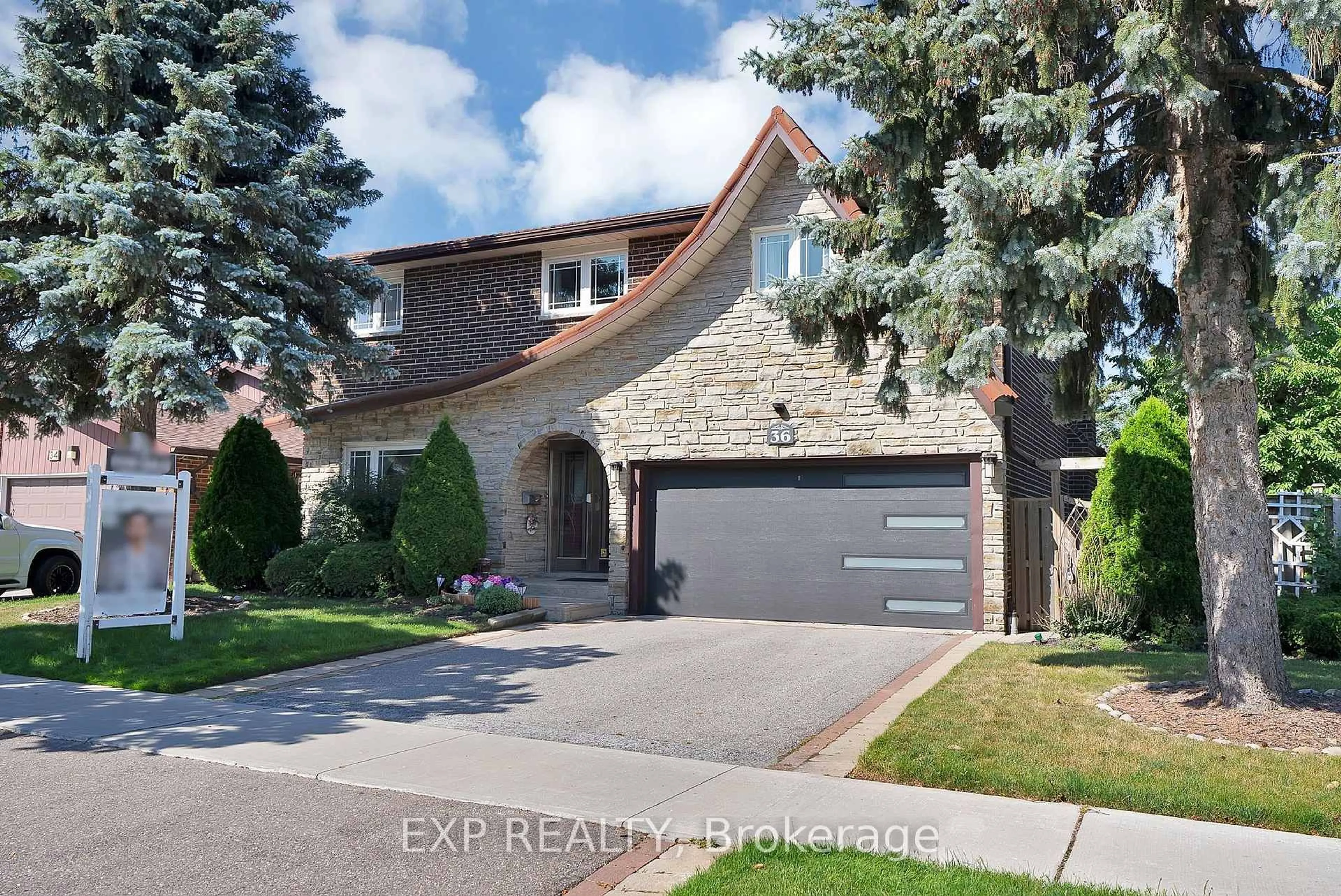 Home with brick exterior material, street for 36 Cleethorpes Blvd, Toronto Ontario M1S 3T3