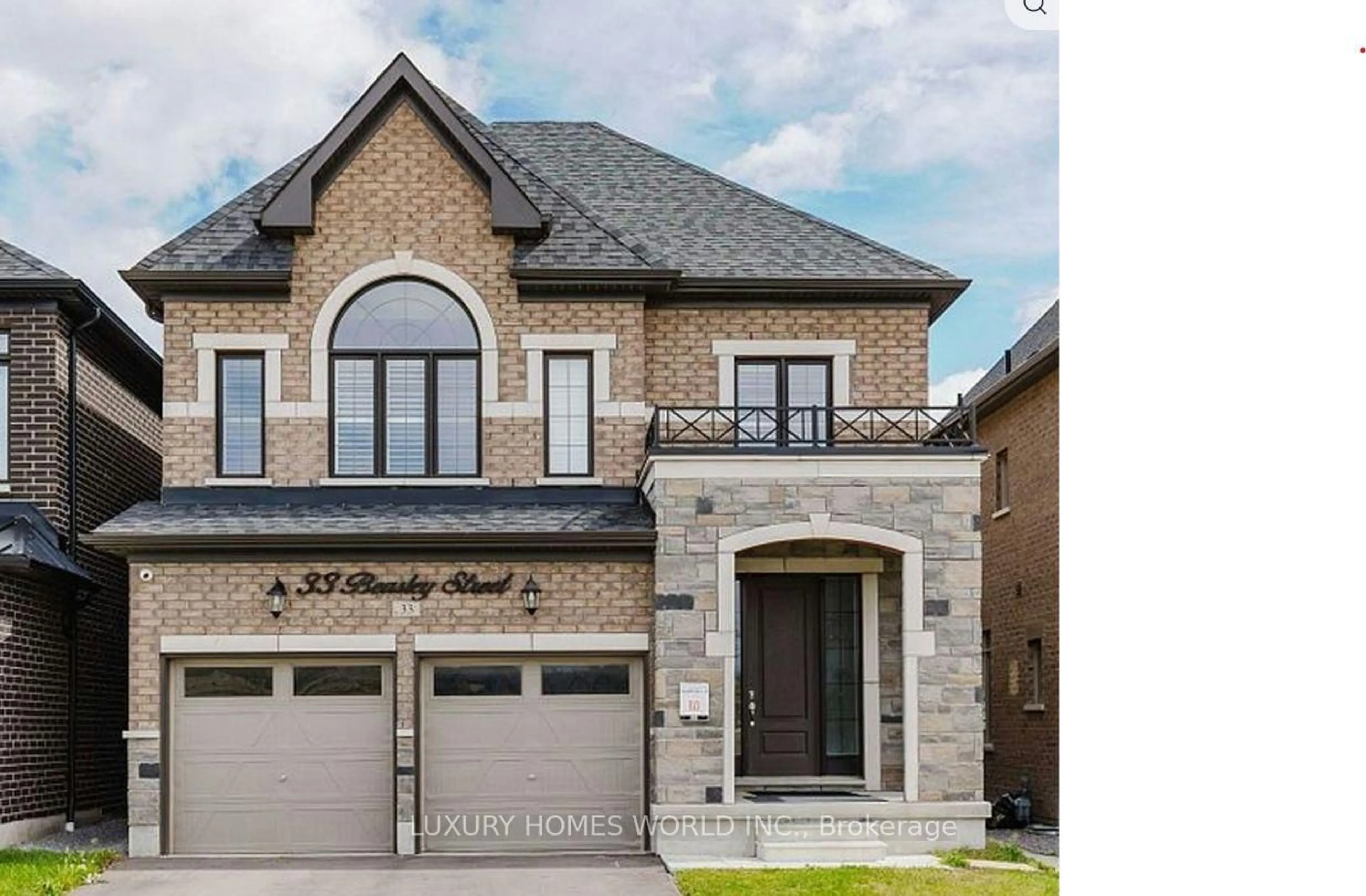 Home with brick exterior material, street for 33 Beasley St, Whitby Ontario L1P 0G5