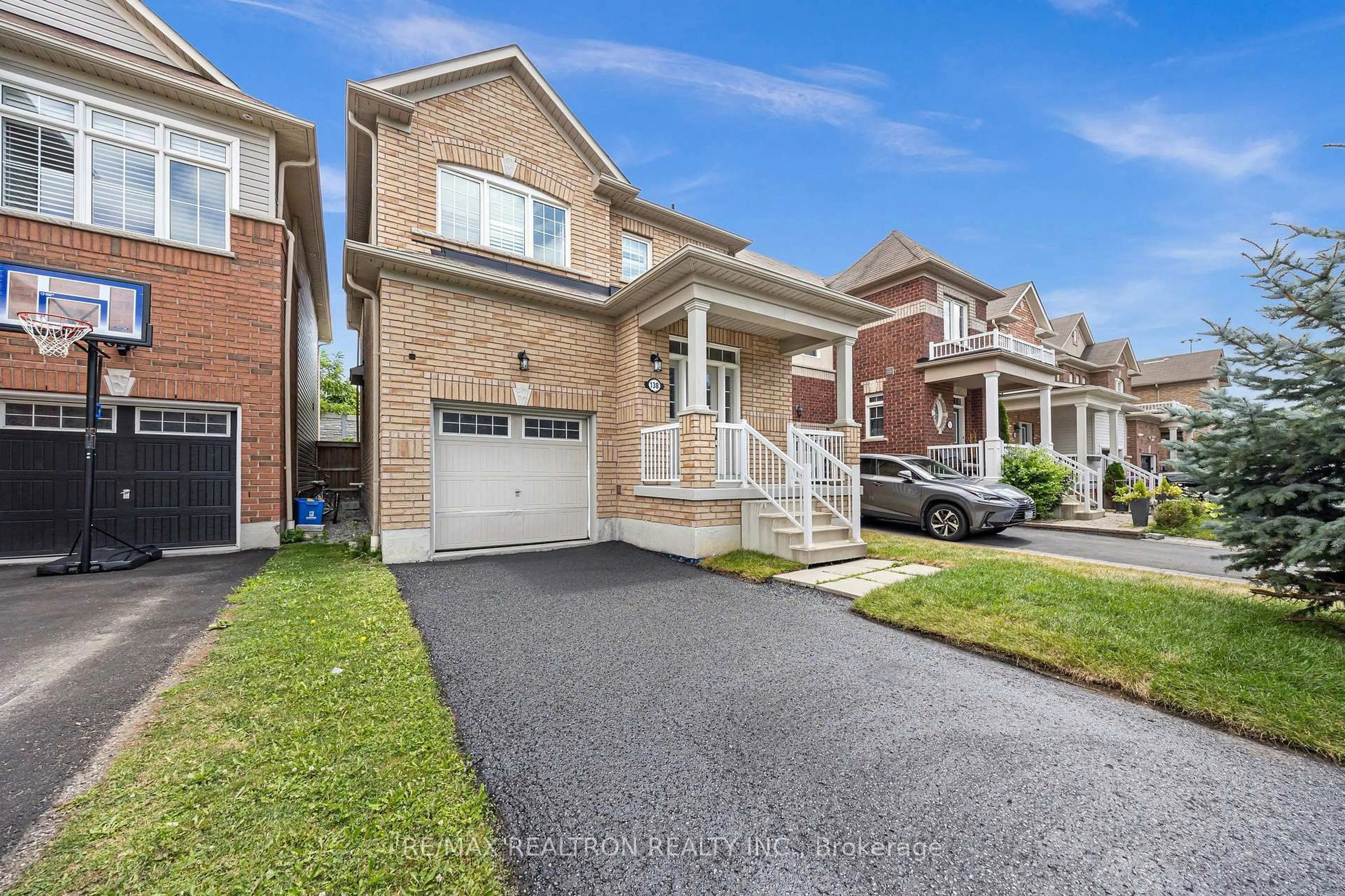 Home with brick exterior material, street for 138 Angus Dr, Ajax Ontario L1S 5G8