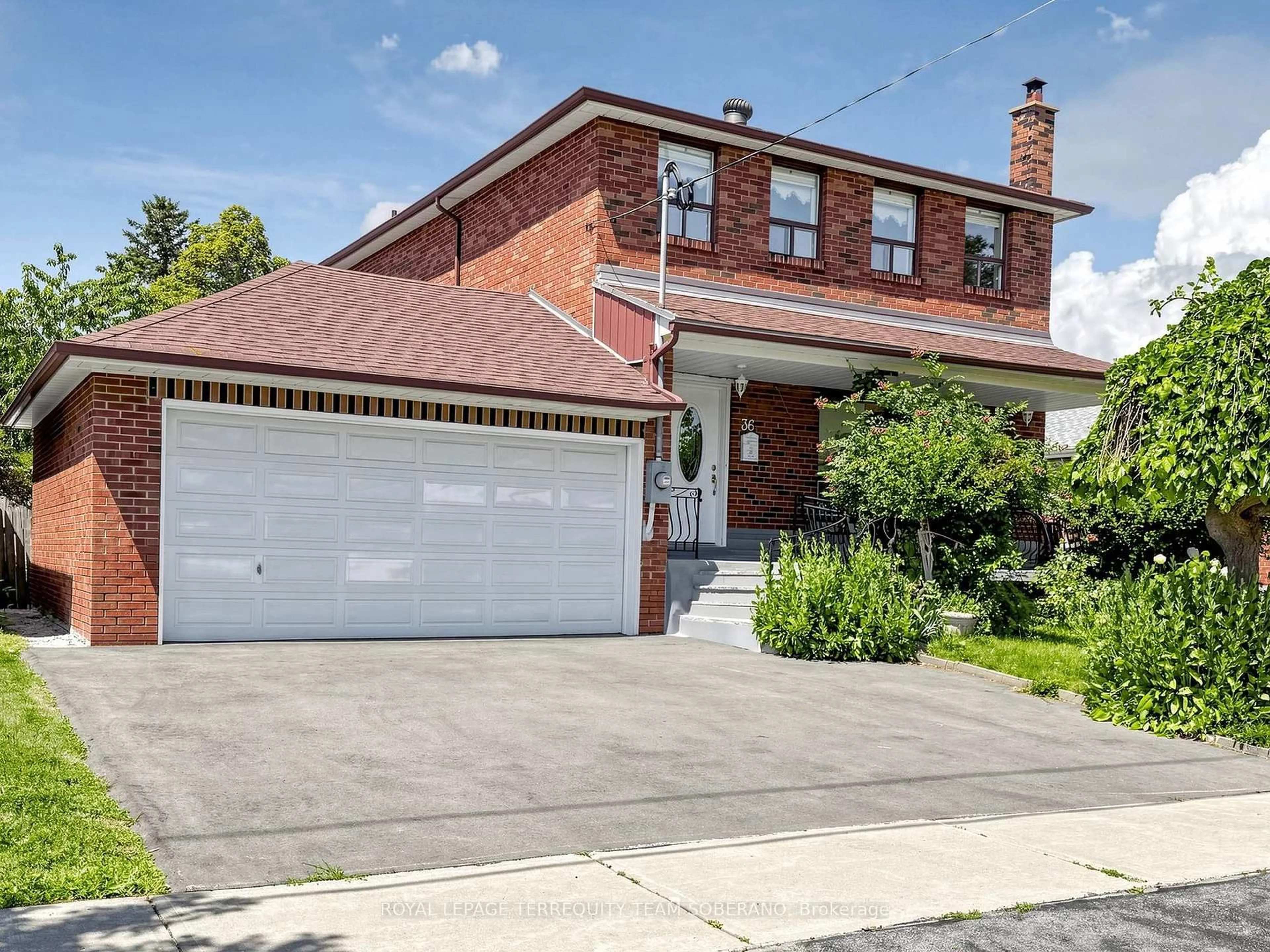 Home with brick exterior material, street for 36 Lyon Heights Rd, Toronto Ontario M1P 3V7