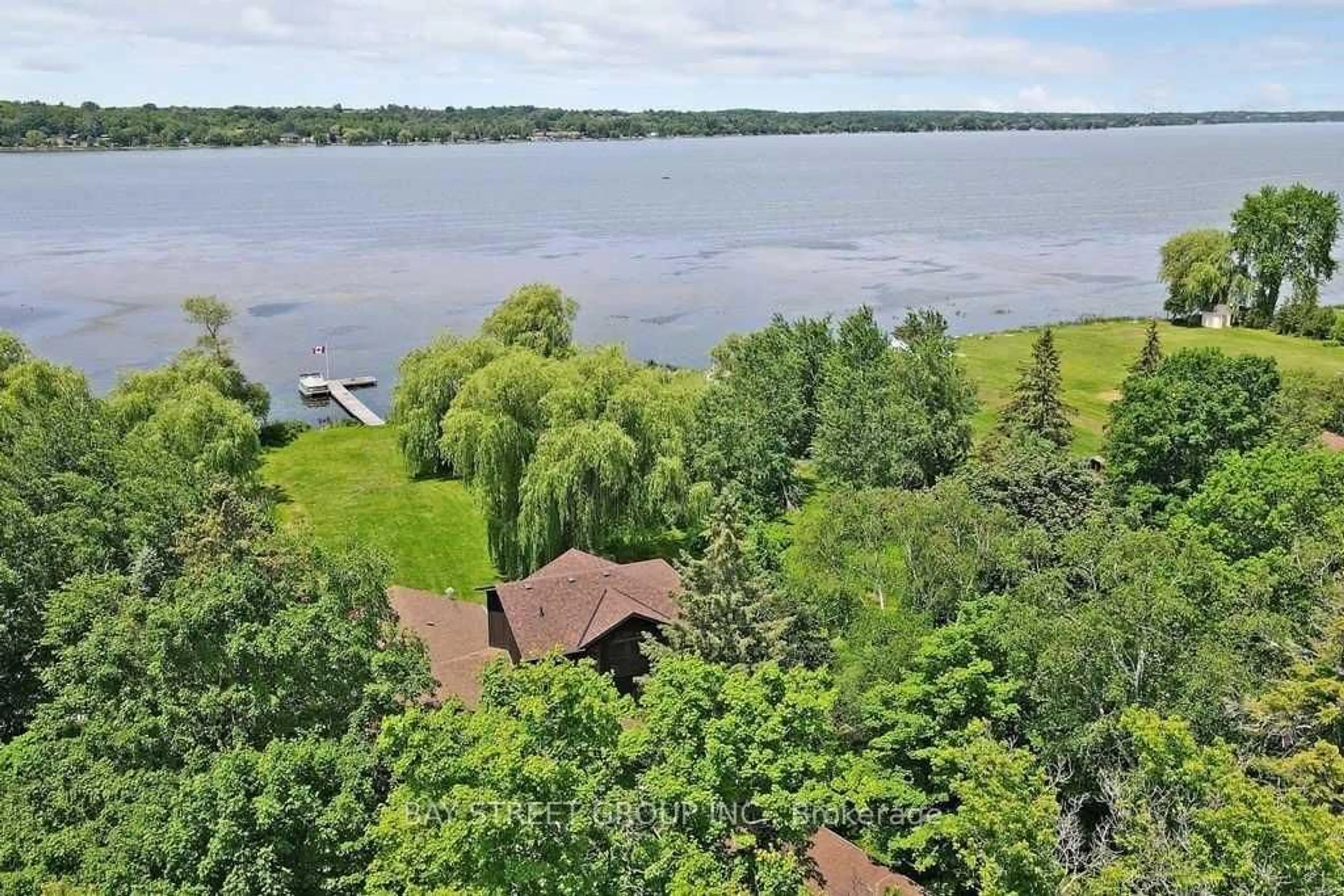 A pic from outside/outdoor area/front of a property/back of a property/a pic from drone, water/lake/river/ocean view for 236 Summit Dr, Scugog Ontario L0B 1E0
