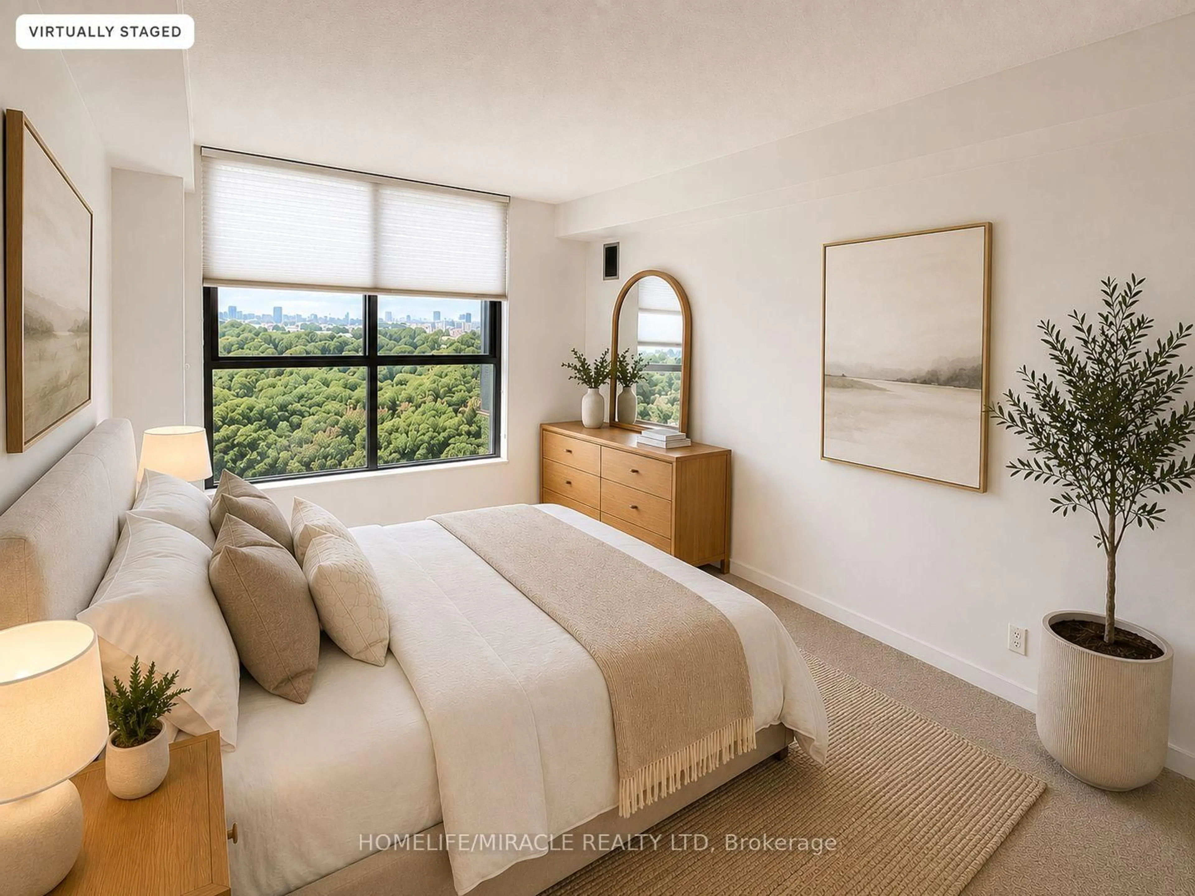 Bedroom with bed, unknown for 8 Silver Bell Grve #810, Toronto Ontario M1B 4Z3