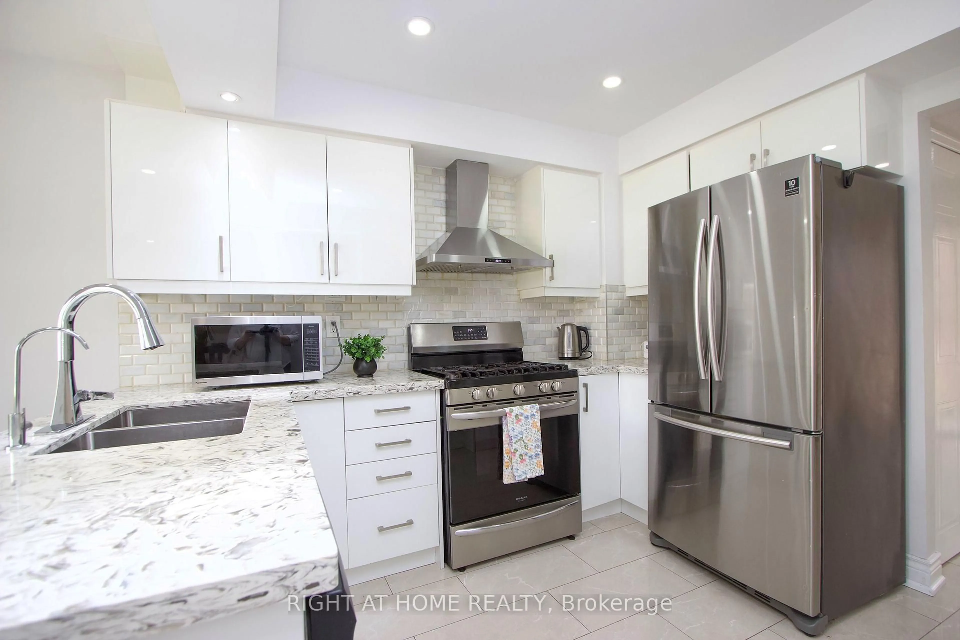 Contemporary kitchen, ceramic/tile floor for 865 Attersley Dr, Oshawa Ontario L1K 1V1