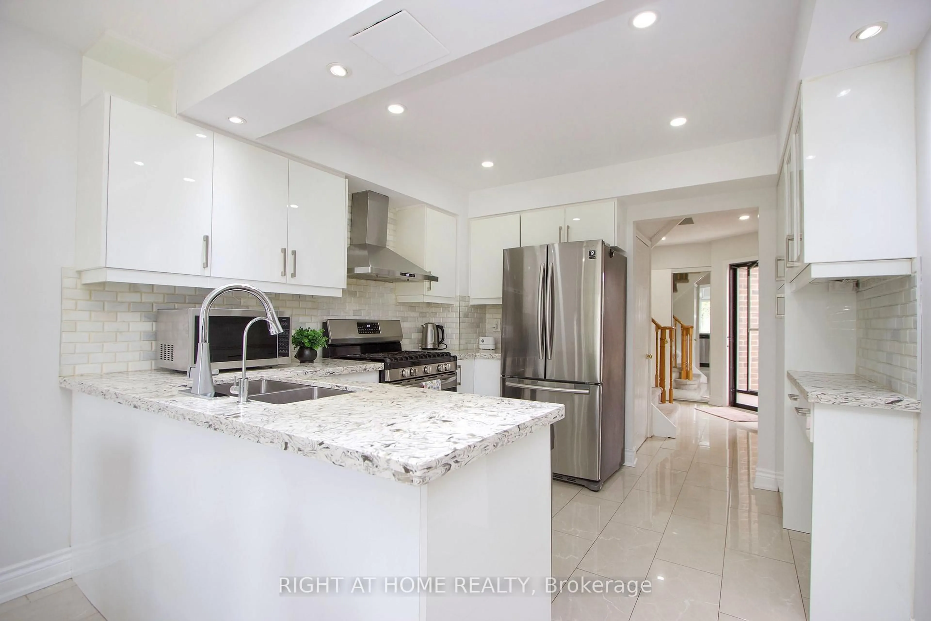 Contemporary kitchen, ceramic/tile floor for 865 Attersley Dr, Oshawa Ontario L1K 1V1