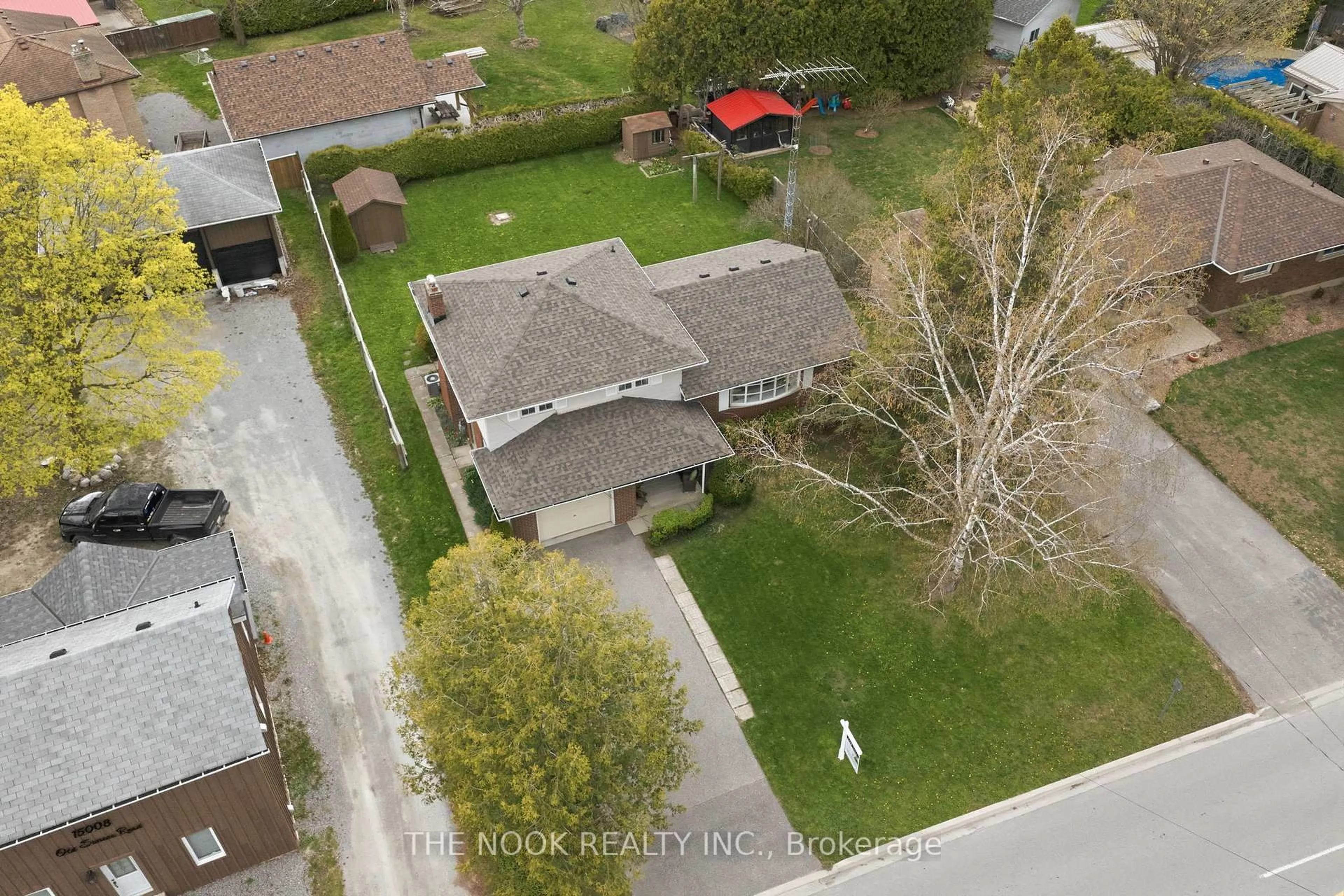 A pic from outside/outdoor area/front of a property/back of a property/a pic from drone, street for 15030 Old Simcoe Rd, Scugog Ontario L9L 1K4