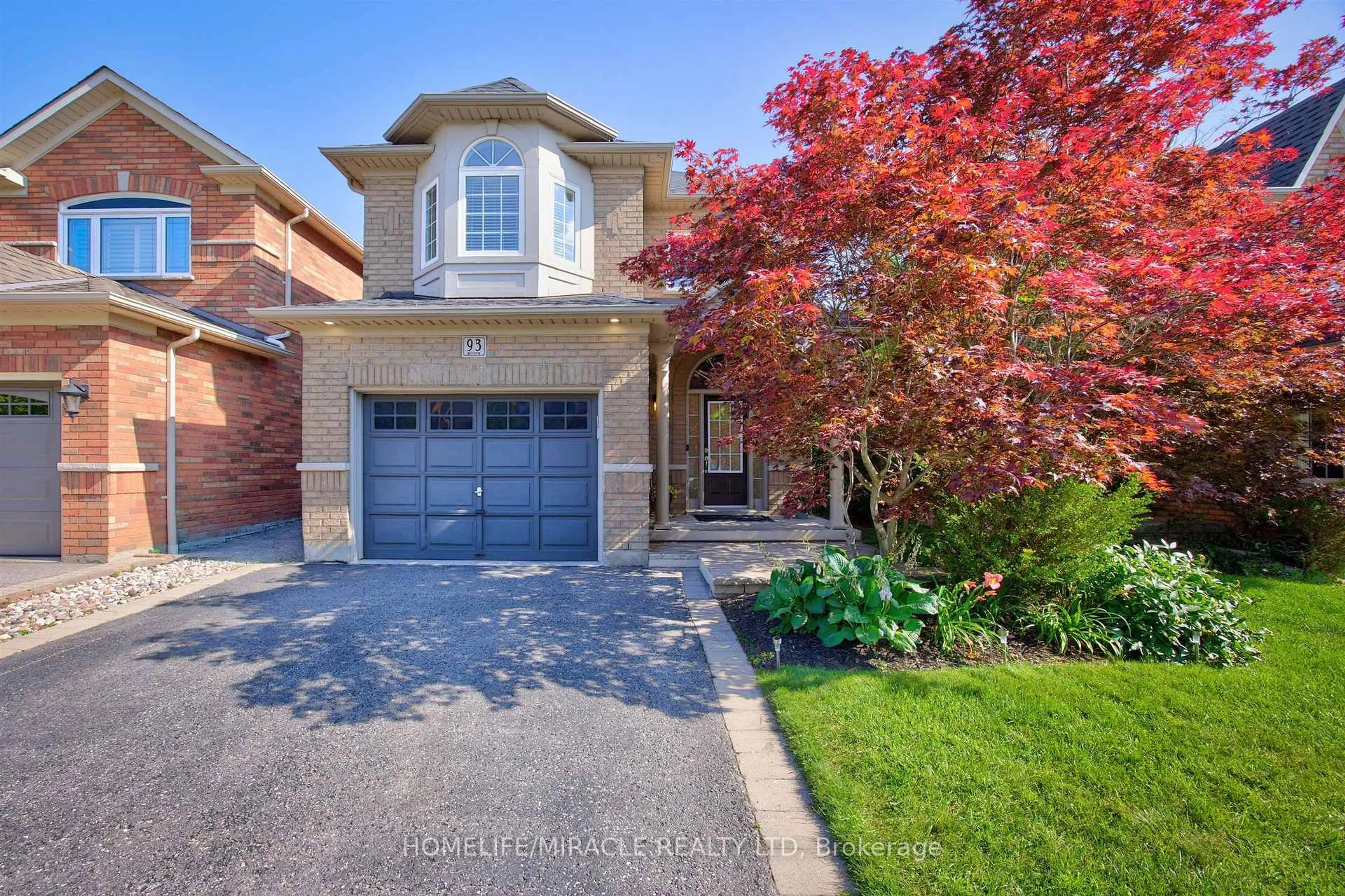 Home with brick exterior material, street for 93 Scepter Pl, Whitby Ontario L1R 3A8