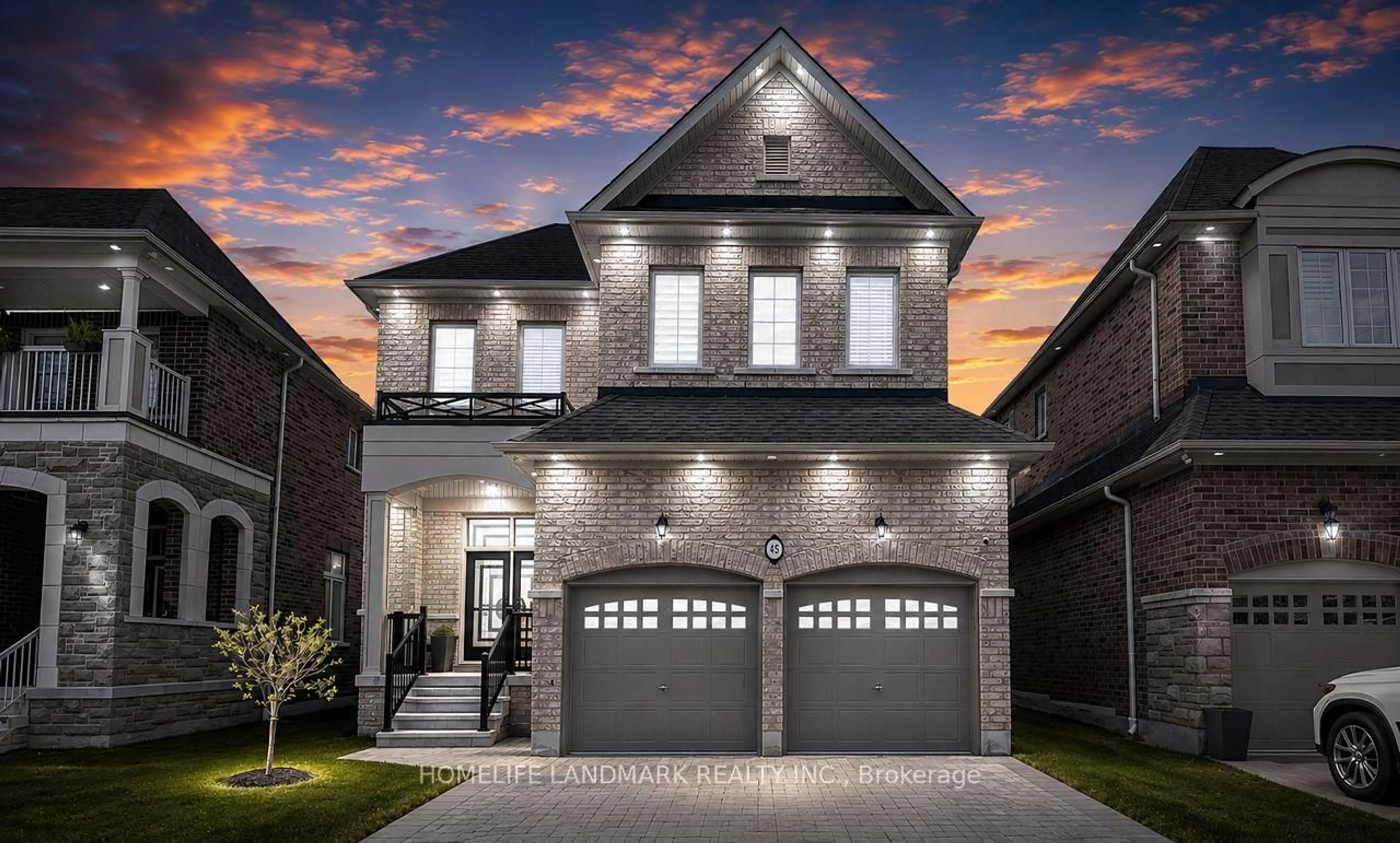 Home with brick exterior material, street for 45 Morley Cres, Whitby Ontario L1R 3C2
