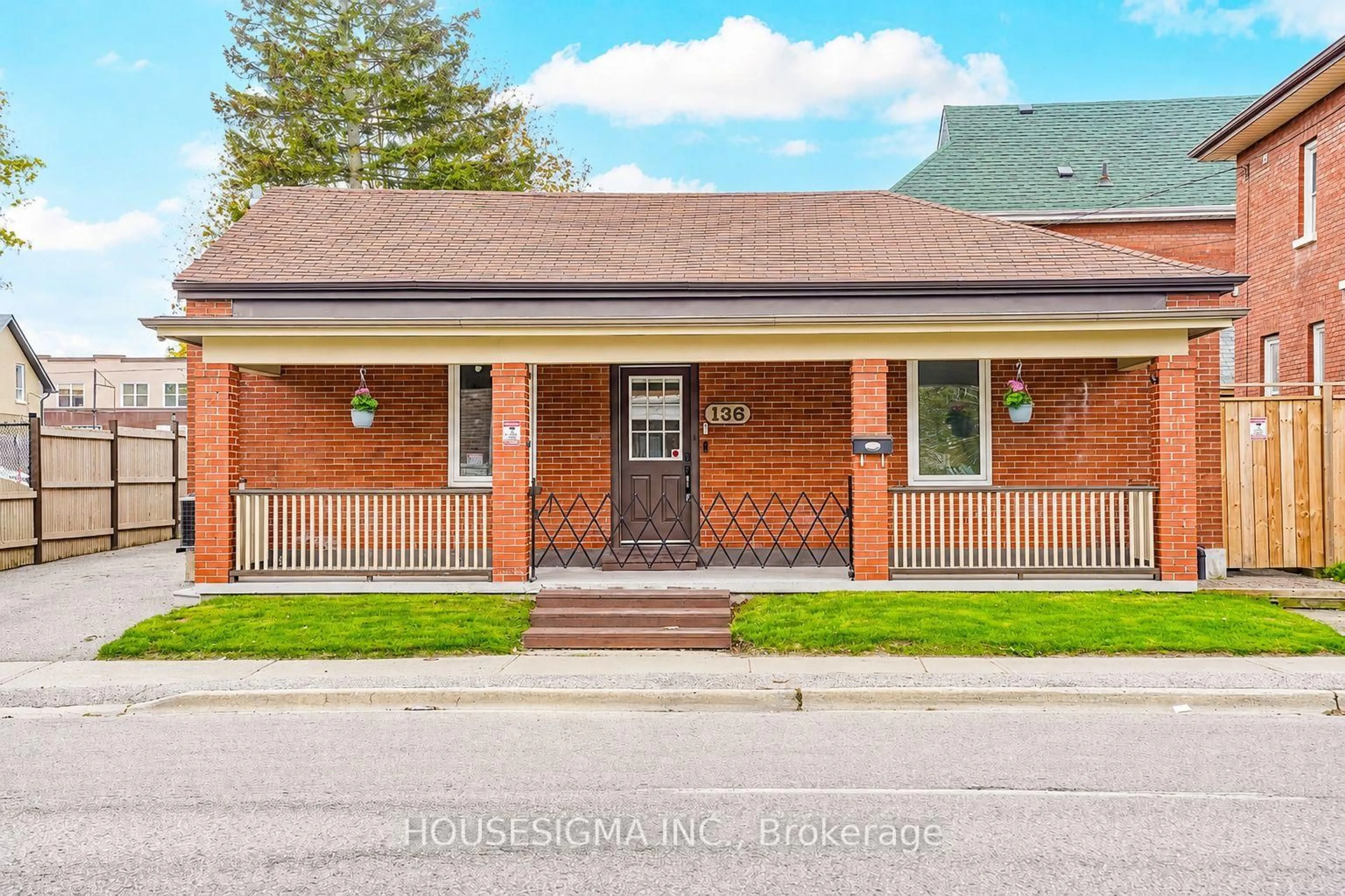 Home with brick exterior material, street for 136 Celina St, Oshawa Ontario L1H 4N5
