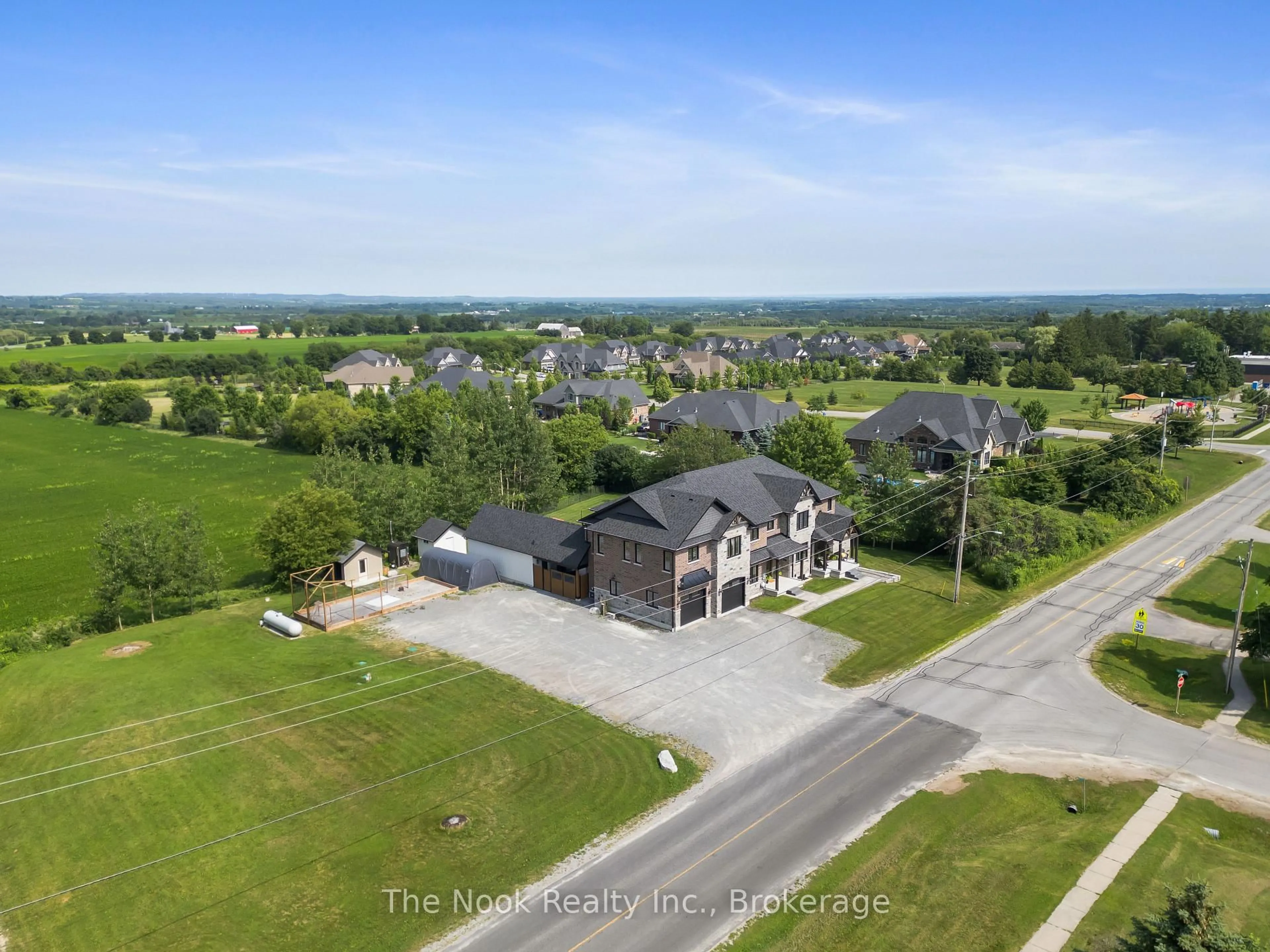 A pic from outside/outdoor area/front of a property/back of a property/a pic from drone, unknown for 8287 Old Scugog Rd, Clarington Ontario L0B 1J0