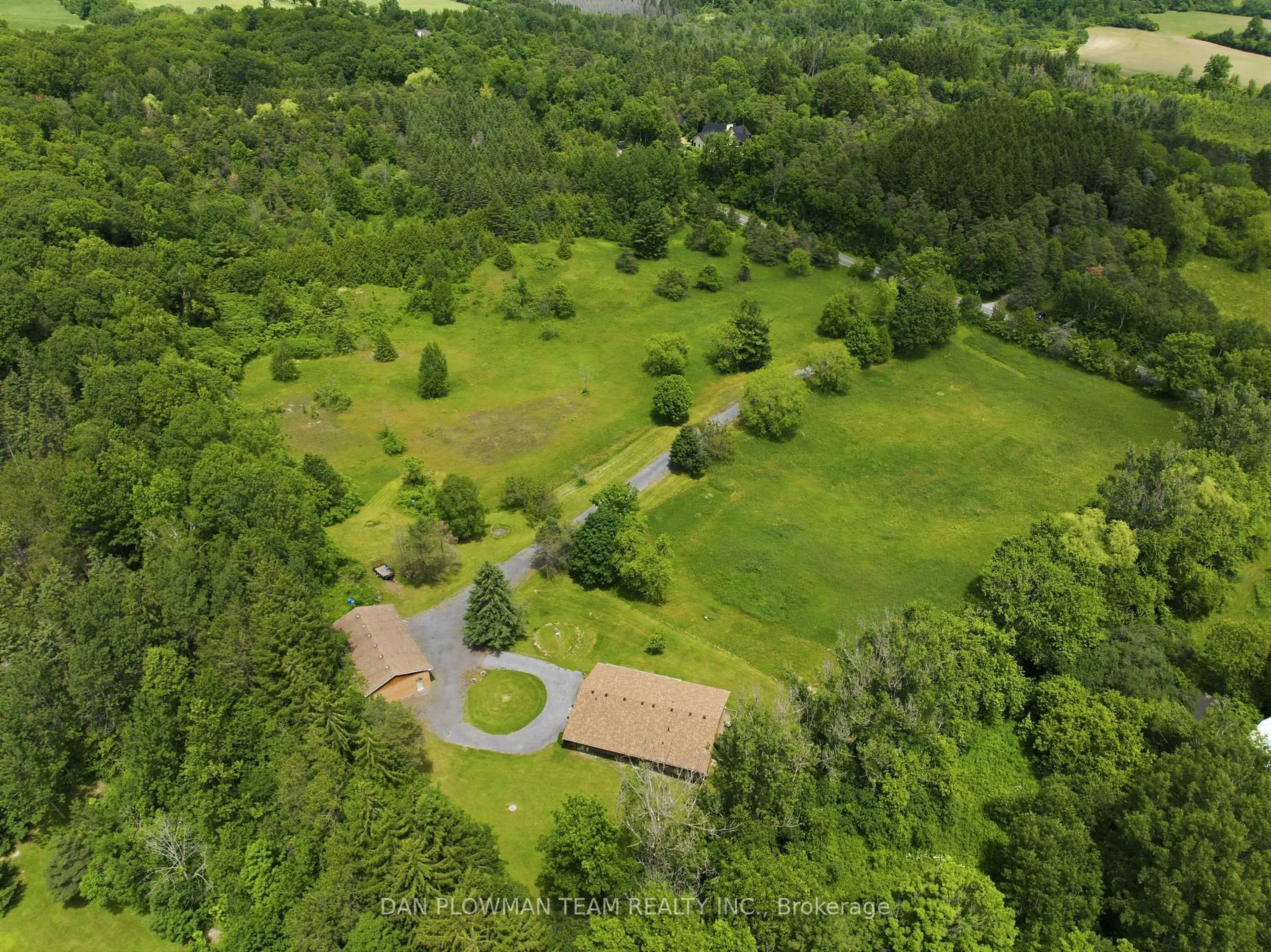 A pic from outside/outdoor area/front of a property/back of a property/a pic from drone, forest/trees view for 9640 Dagmar Rd, Whitby Ontario L0B 1A0