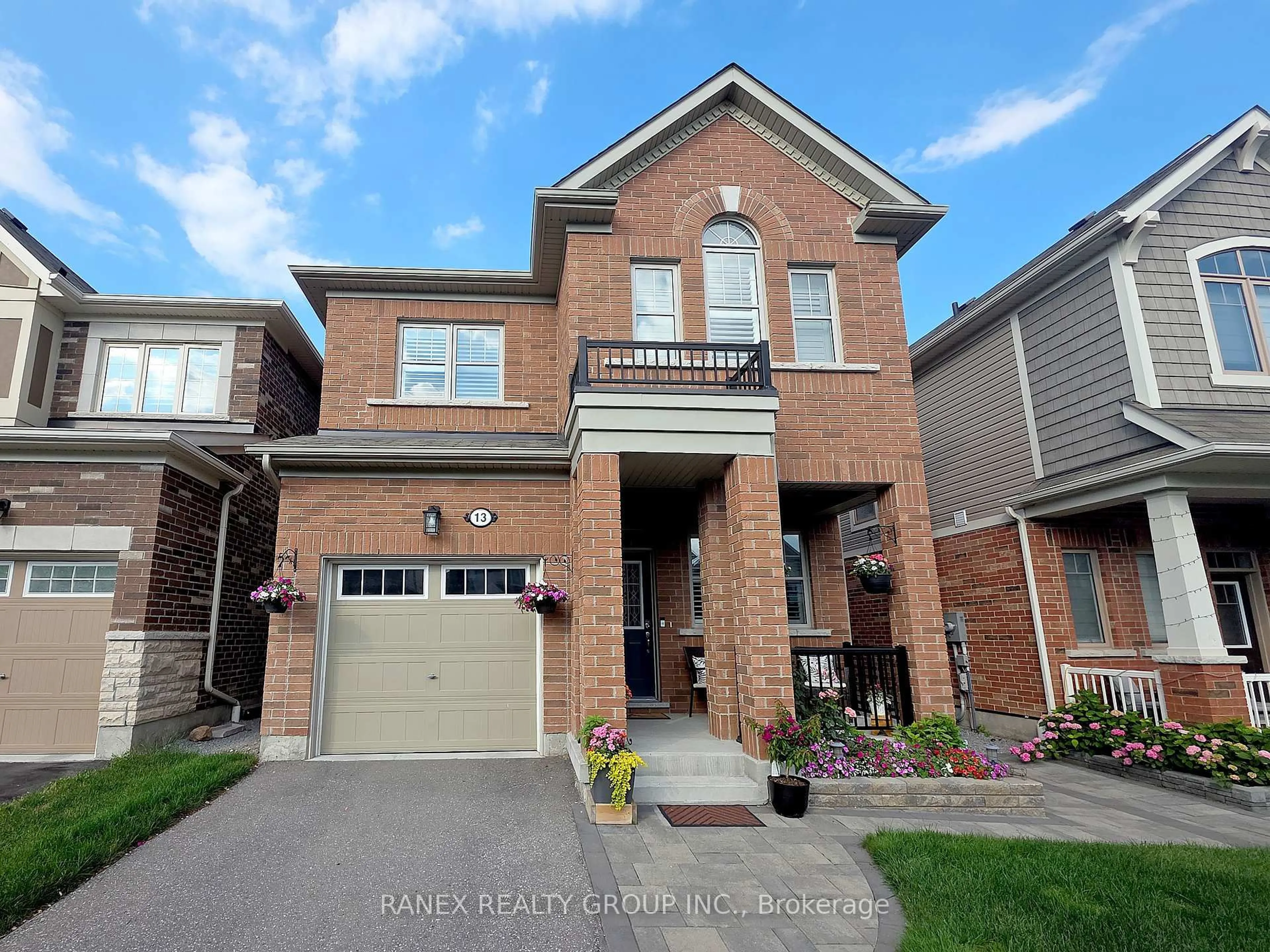 Home with brick exterior material, street for 13 Littlebeck Cres, Whitby Ontario L1P 0G3