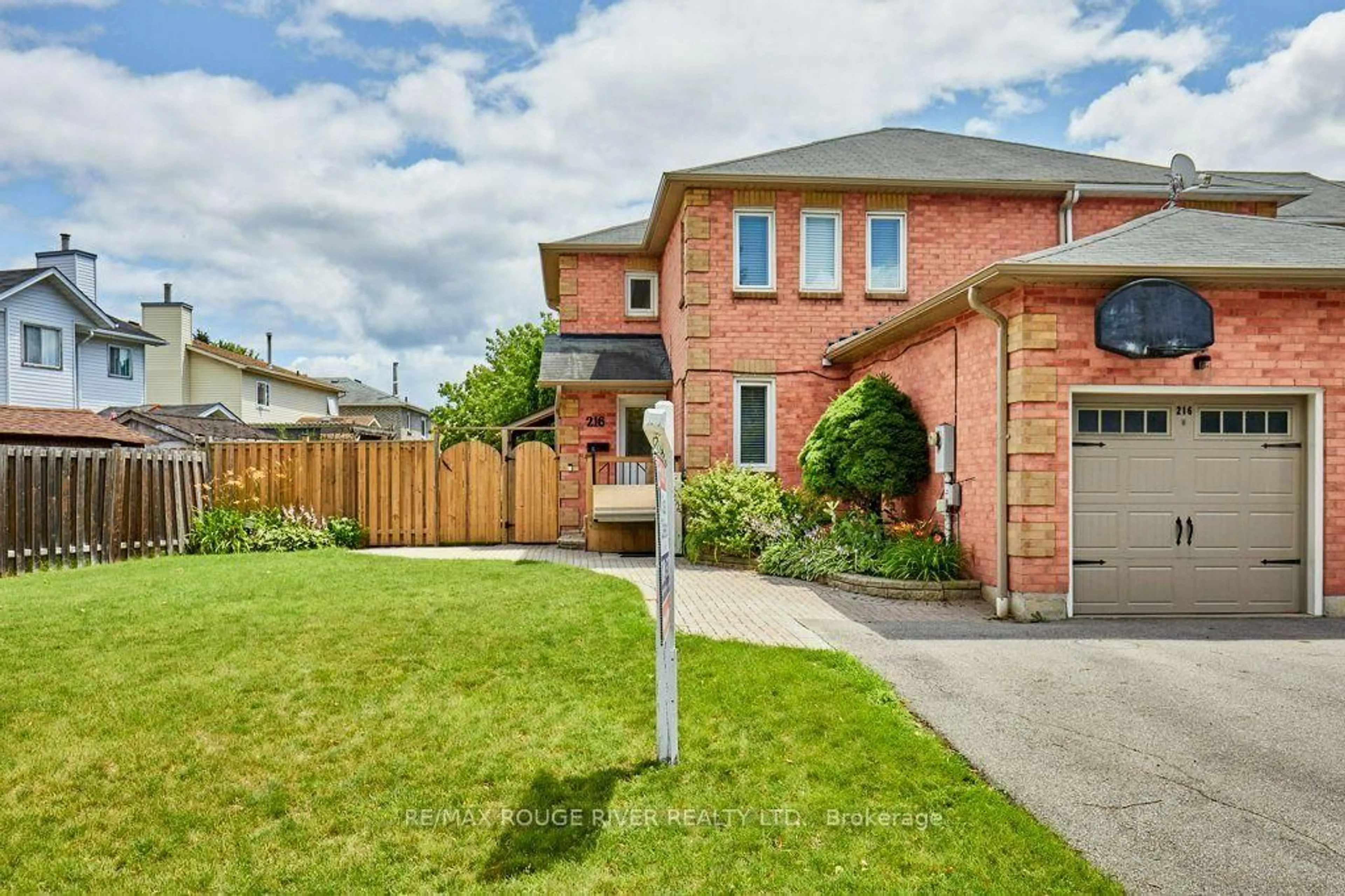 Home with brick exterior material, street for 216 Wright Cres, Ajax Ontario L1S 6X2