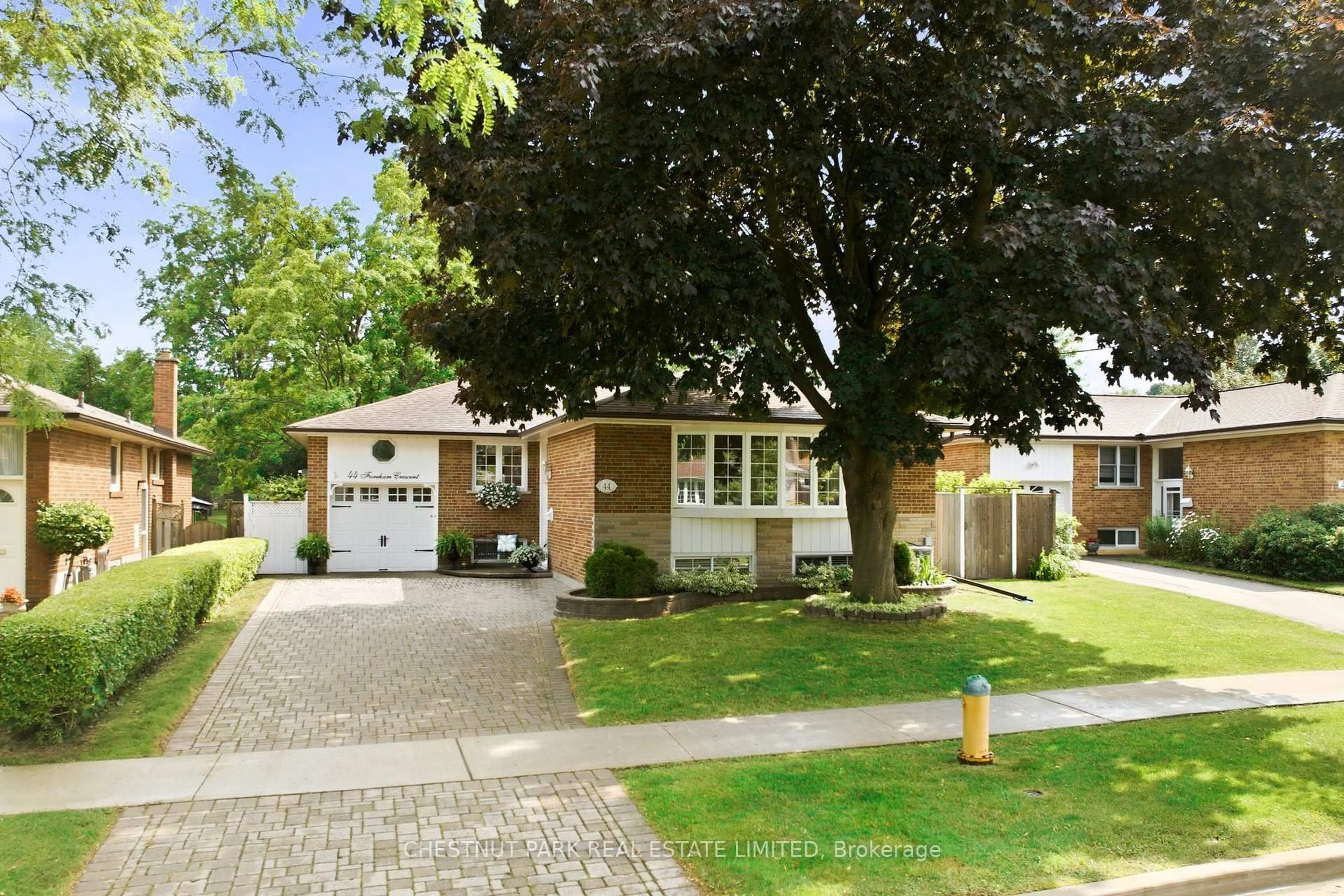 Home with brick exterior material, street for 44 Fareham Cres, Toronto Ontario M1E 1J9