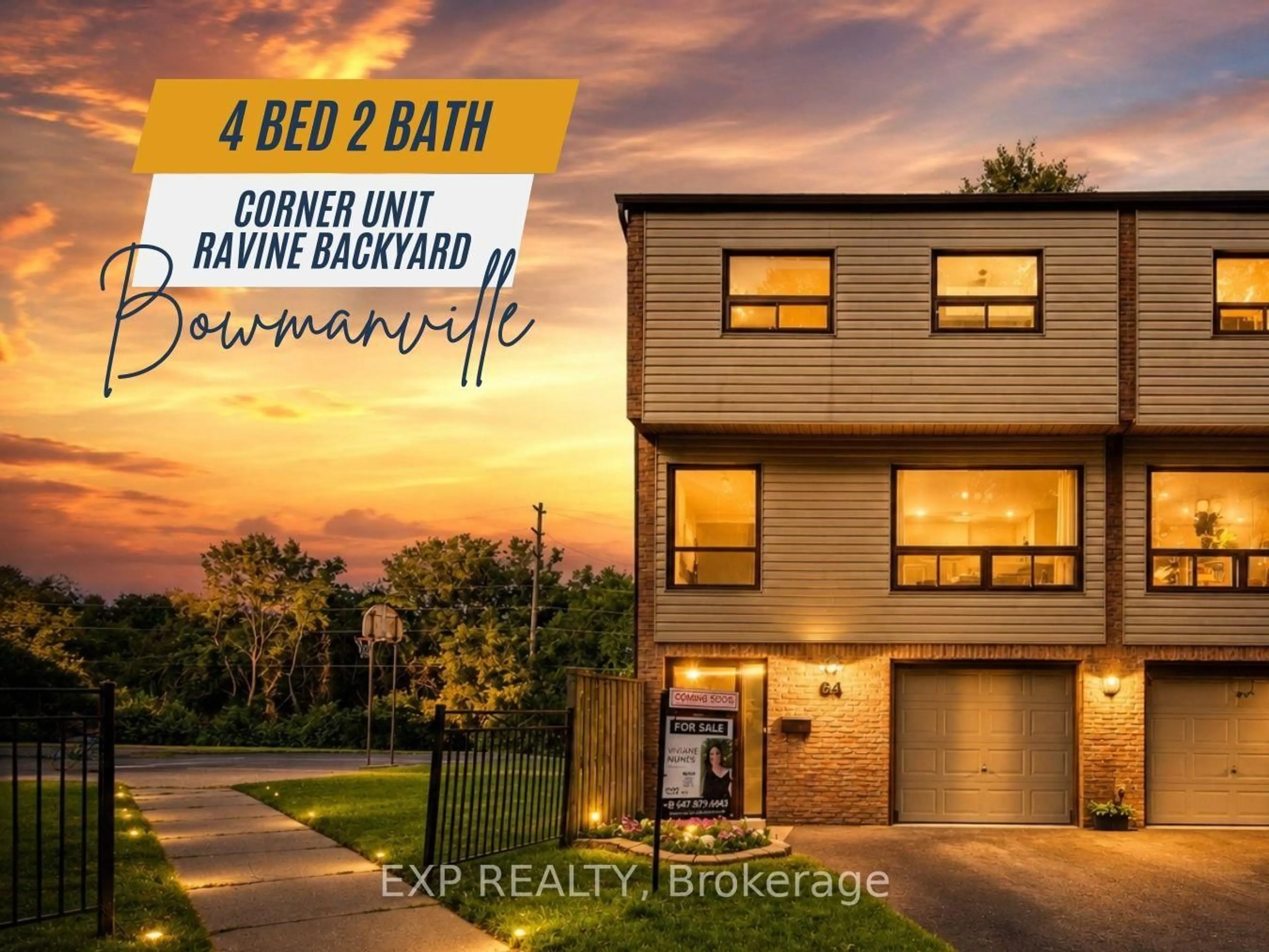 Home with vinyl exterior material, unknown for 64 Parklane Circ, Clarington Ontario L1C 3V9