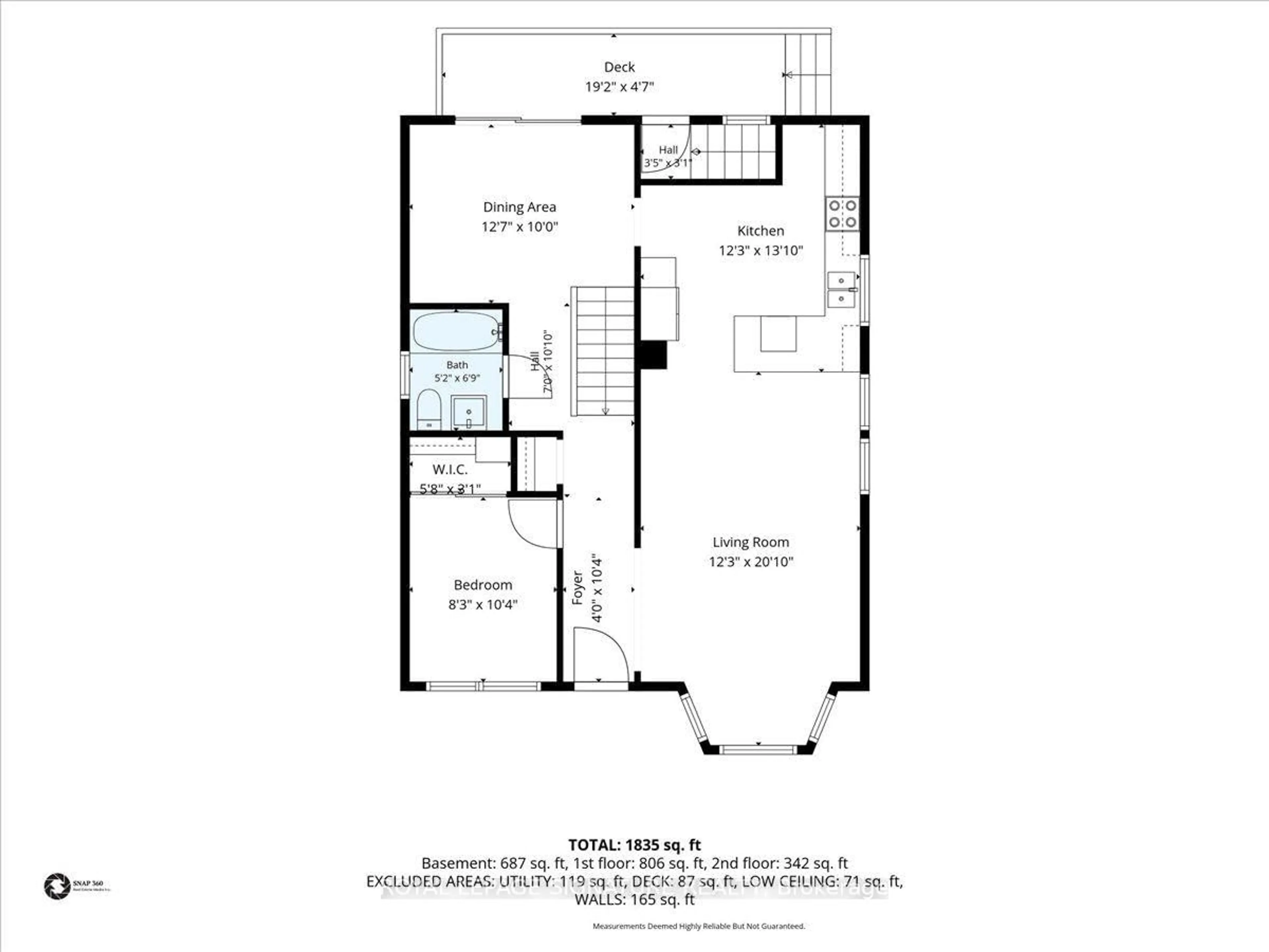 Floor plan for 195 Park Rd, Oshawa Ontario L1J 4H1