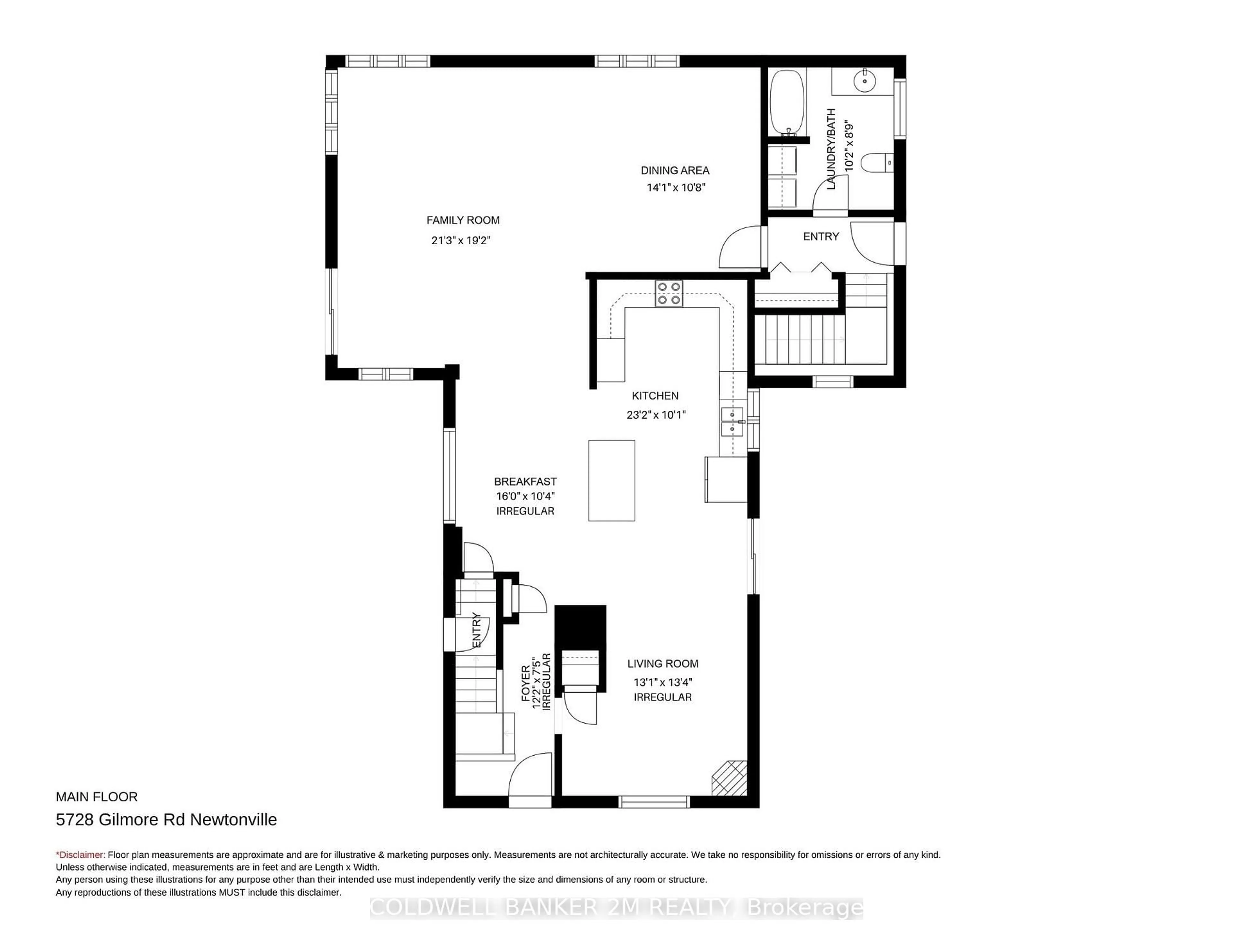 Floor plan for 5728 Gilmore Rd, Clarington Ontario L0A 1J0