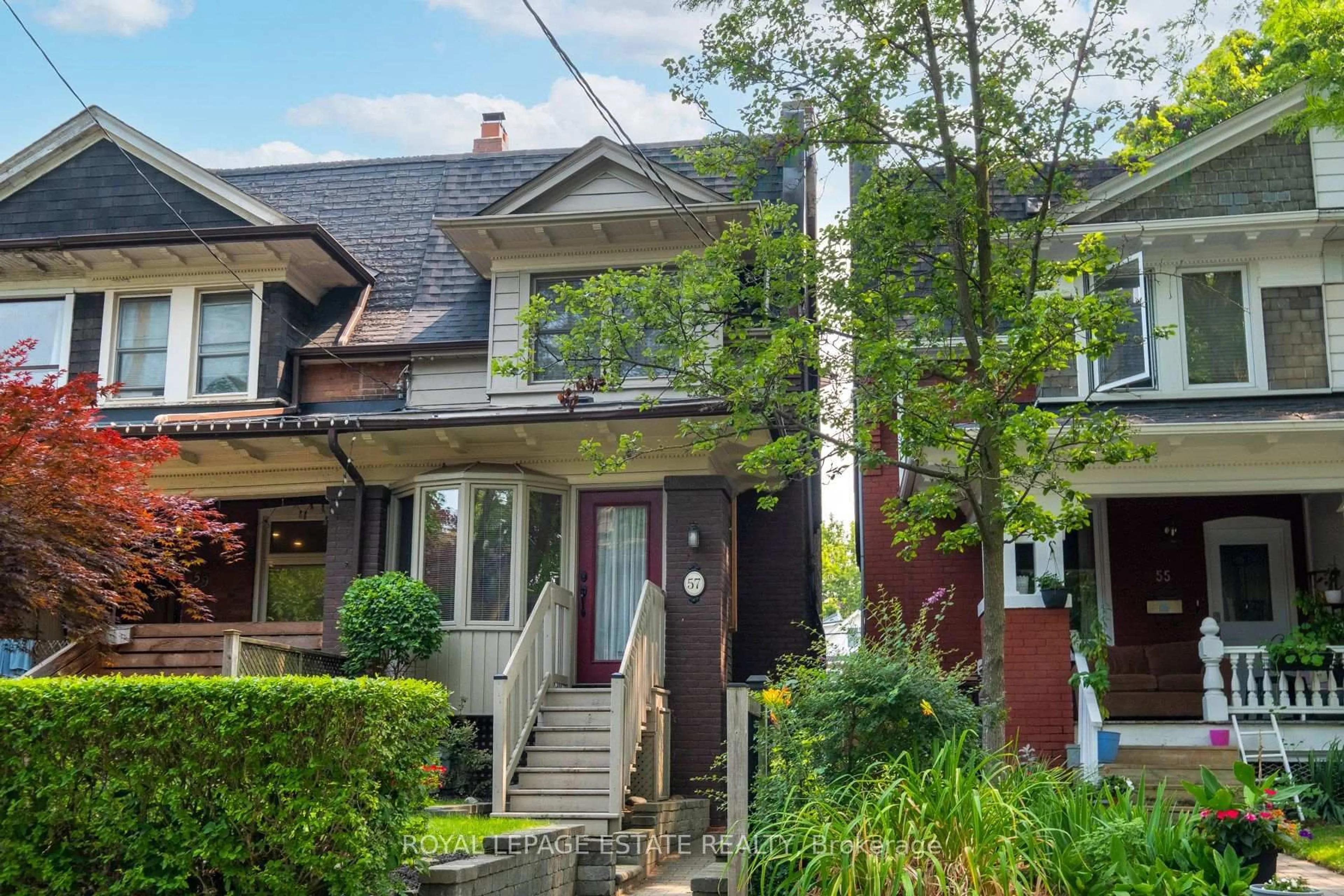 Home with brick exterior material, street for 57 Herbert Ave, Toronto Ontario M4L 3P8