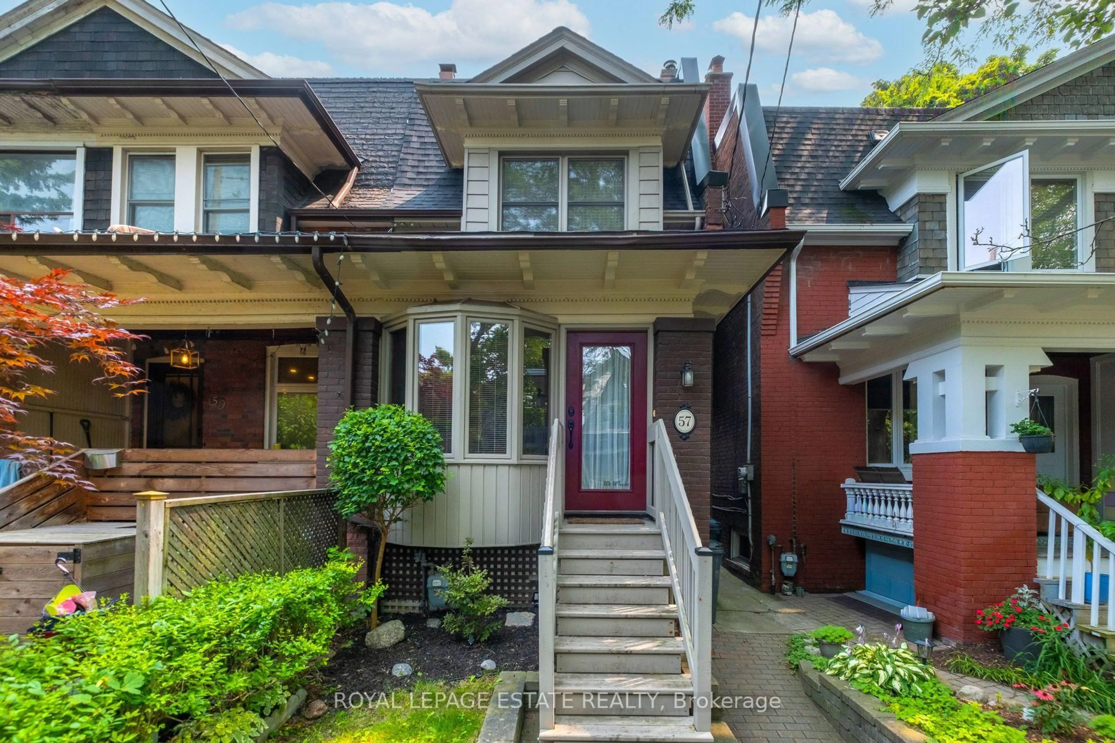 Home with brick exterior material, street for 57 Herbert Ave, Toronto Ontario M4L 3P8