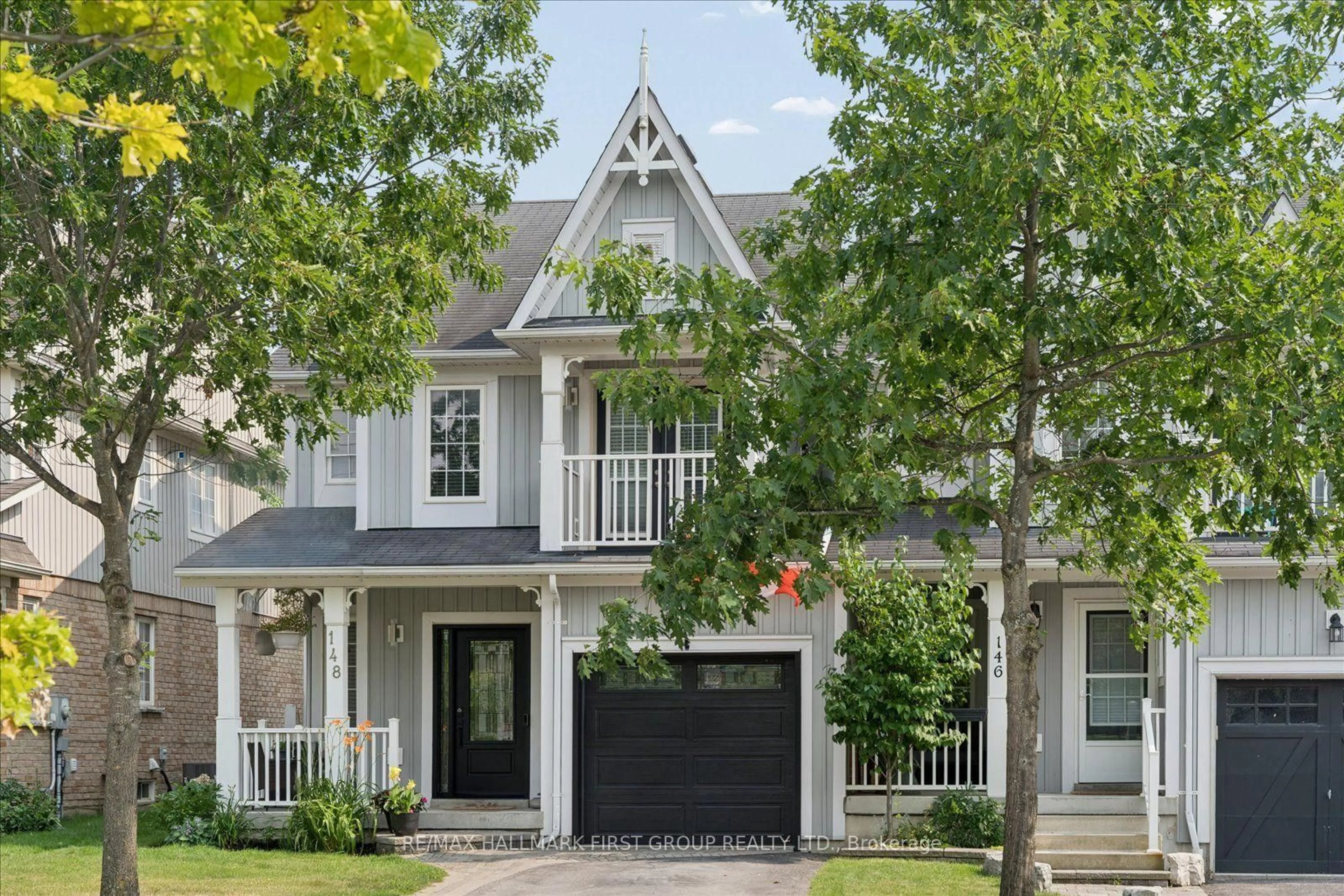 Home with vinyl exterior material, street for 148 Shrewsbury Dr, Whitby Ontario L1M 0E3