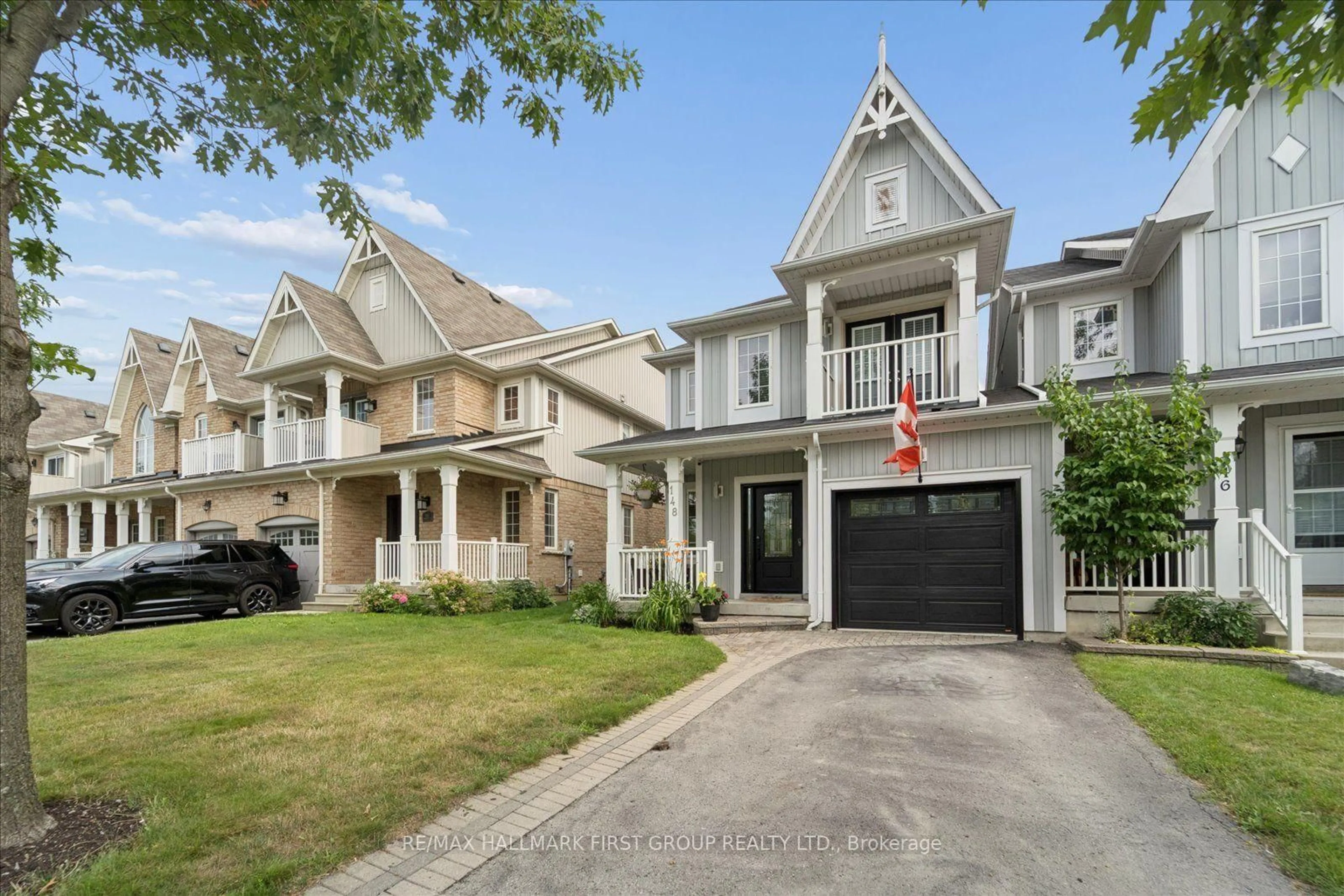 Home with brick exterior material, street for 148 Shrewsbury Dr, Whitby Ontario L1M 0E3