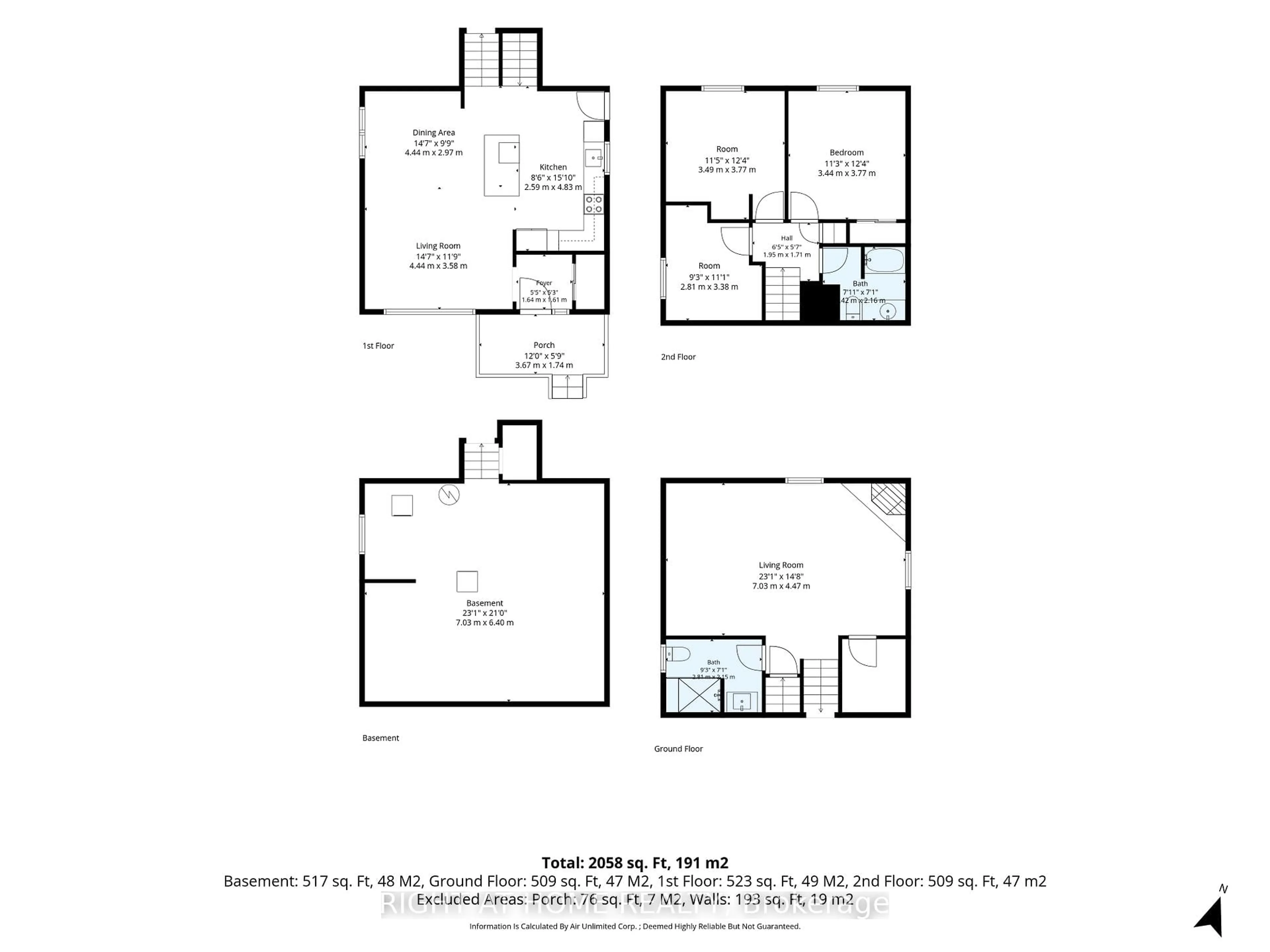 Floor plan for 68 Overbank Dr, Oshawa Ontario L1J 7Y8