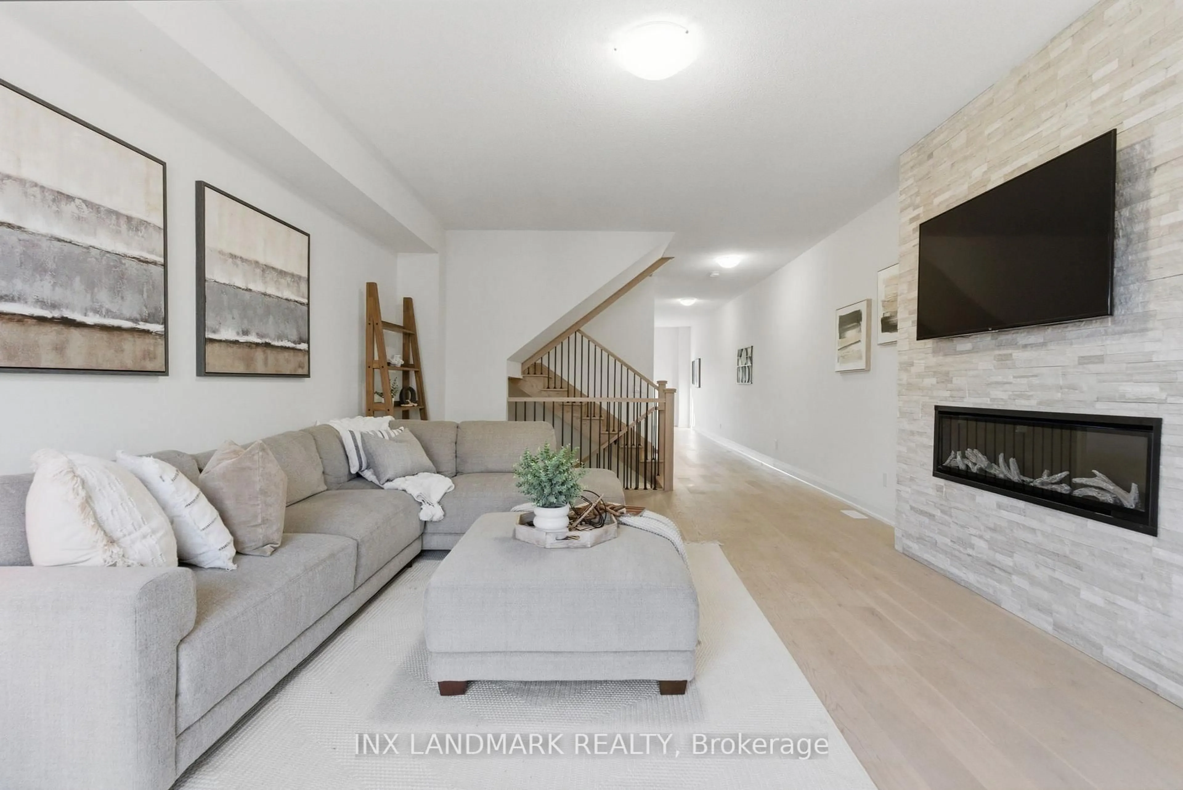 Living room with furniture, unknown for 30 Gerry Henry Lane, Clarington Ontario L1E 0L8