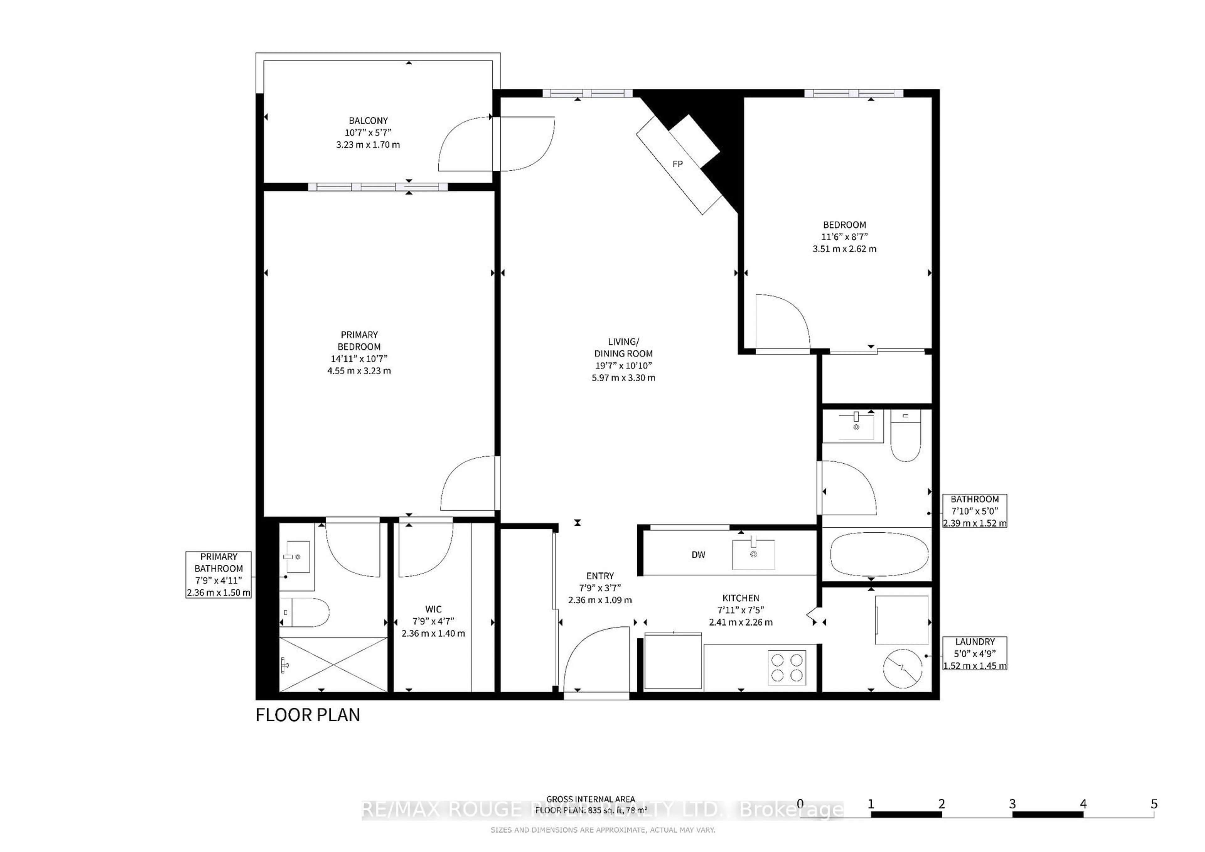 Floor plan for 191 Lake Driveway #315, Ajax Ontario L1S 7H9