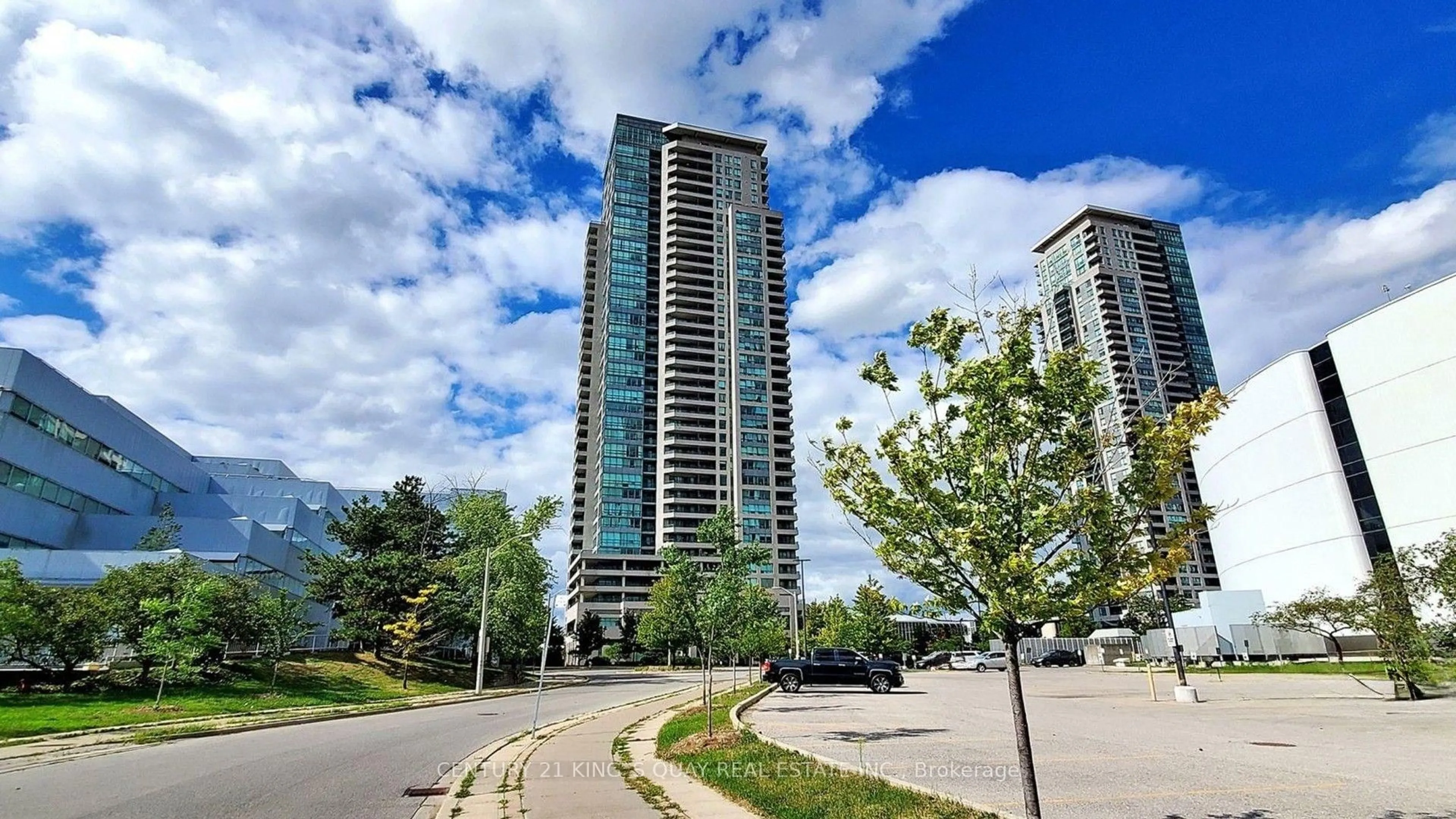 A pic from outside/outdoor area/front of a property/back of a property/a pic from drone, unknown for 50 Brian Harrison Way #PH3803, Toronto Ontario M1P 5J4