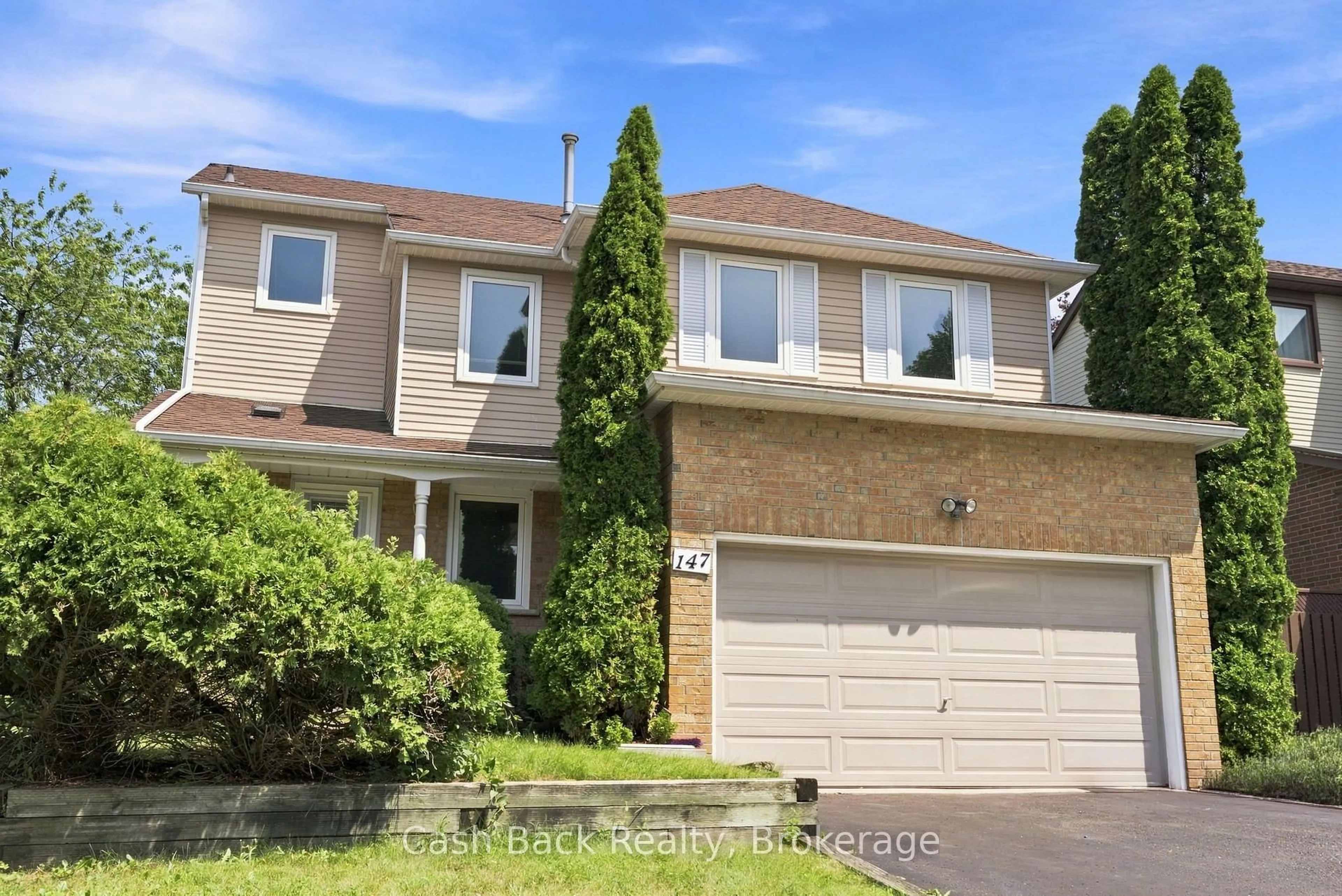 Home with brick exterior material, street for 147 Kirby Cres, Whitby Ontario L1N 7C7
