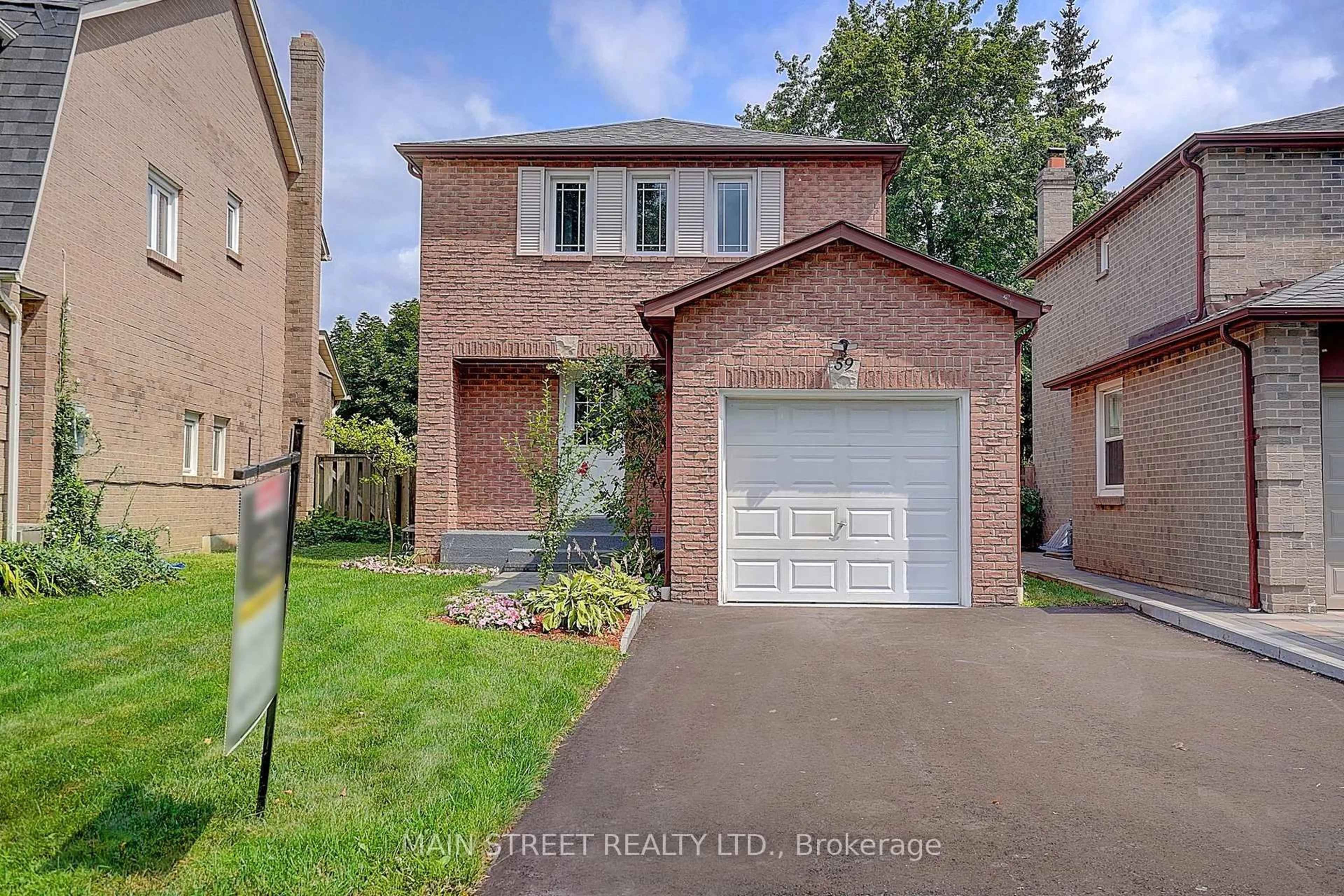 Home with brick exterior material, street for 59 Stockbridge Cres, Ajax Ontario L1T 2G8