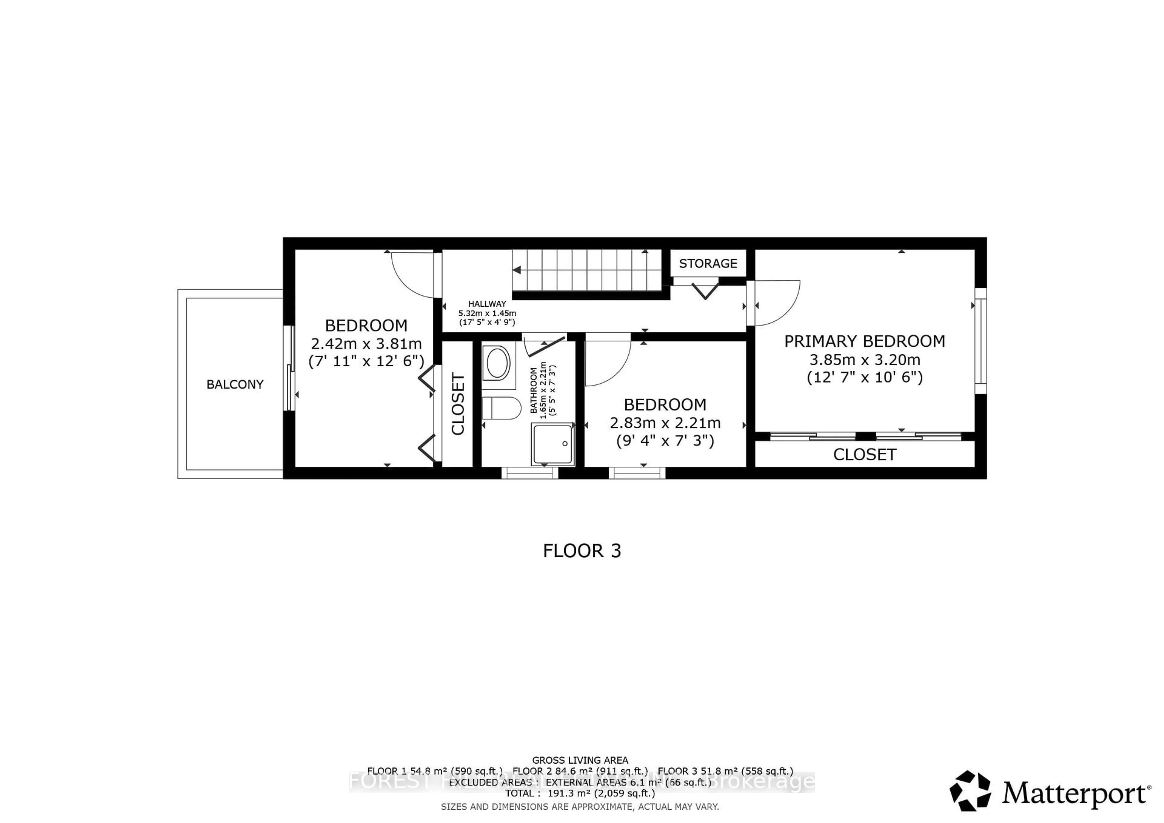 Floor plan for 1040 Woodbine Ave, Toronto Ontario M4C 4C4
