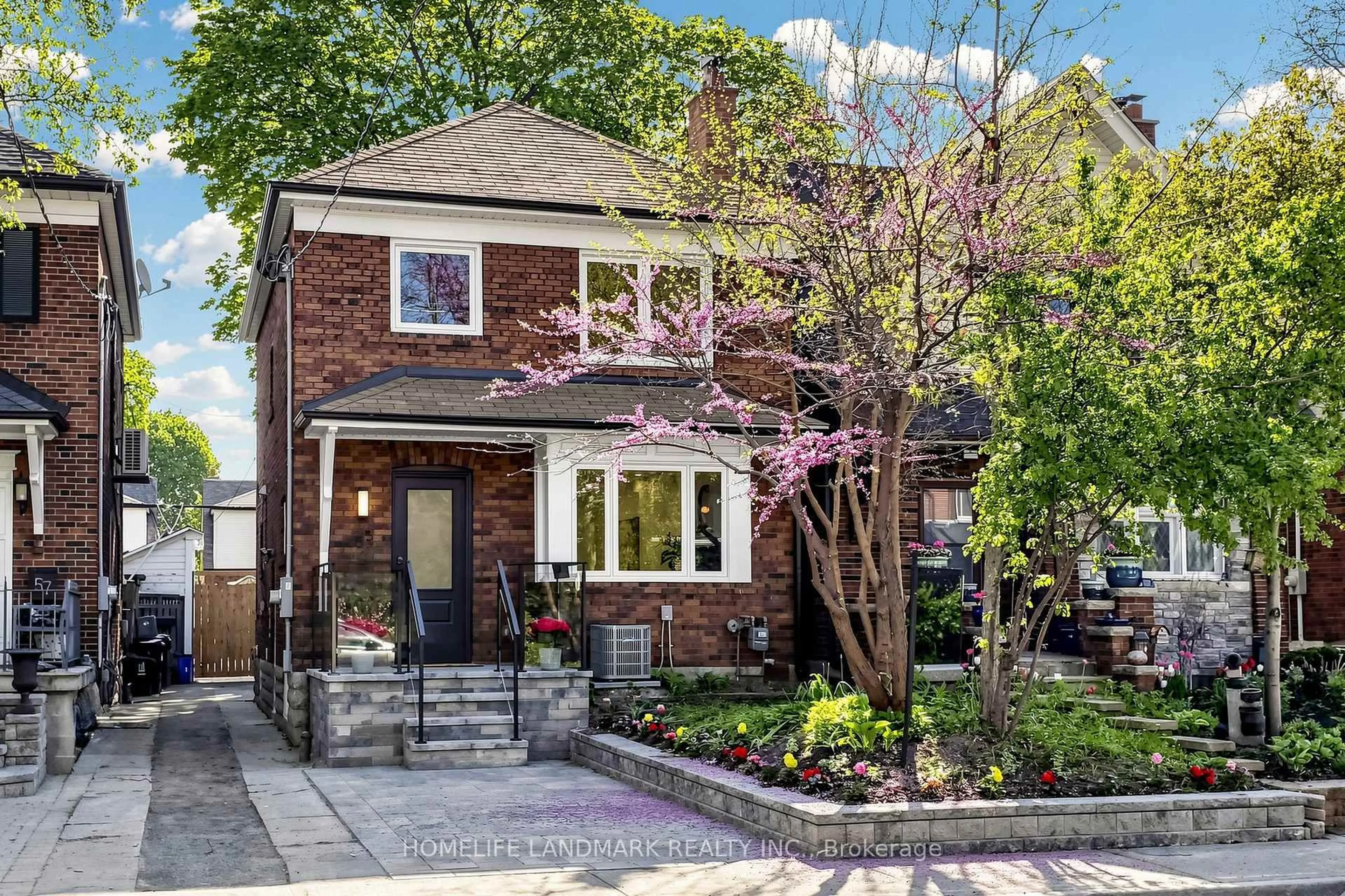 Home with brick exterior material, street for 55 Chilton Rd, Toronto Ontario M4J 3C7