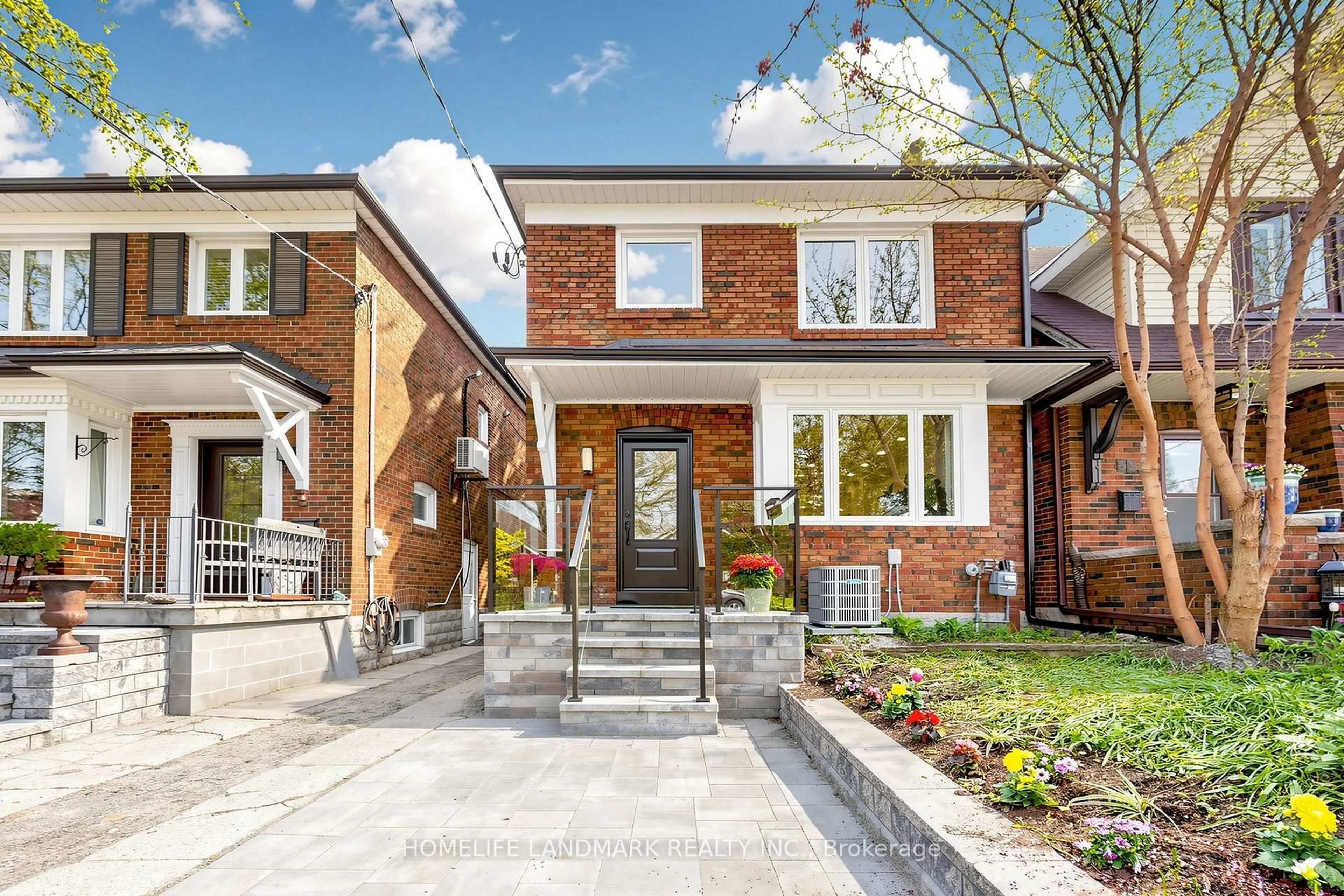 Home with brick exterior material, street for 55 Chilton Rd, Toronto Ontario M4J 3C7