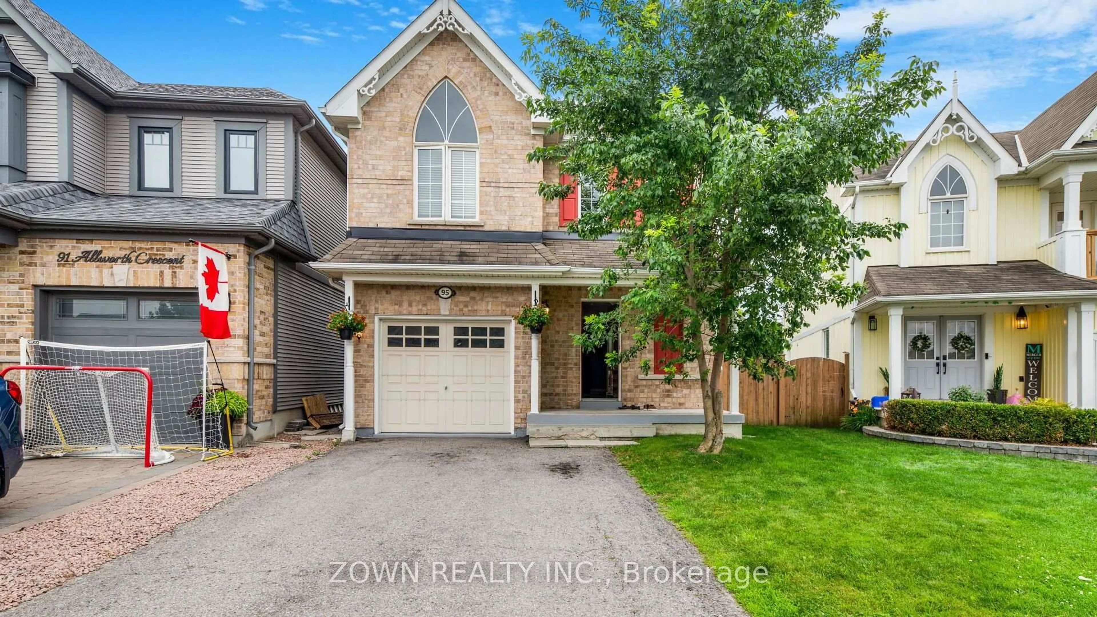 Home with brick exterior material, street for 95 Allworth Cres, Clarington Ontario L1C 0B5