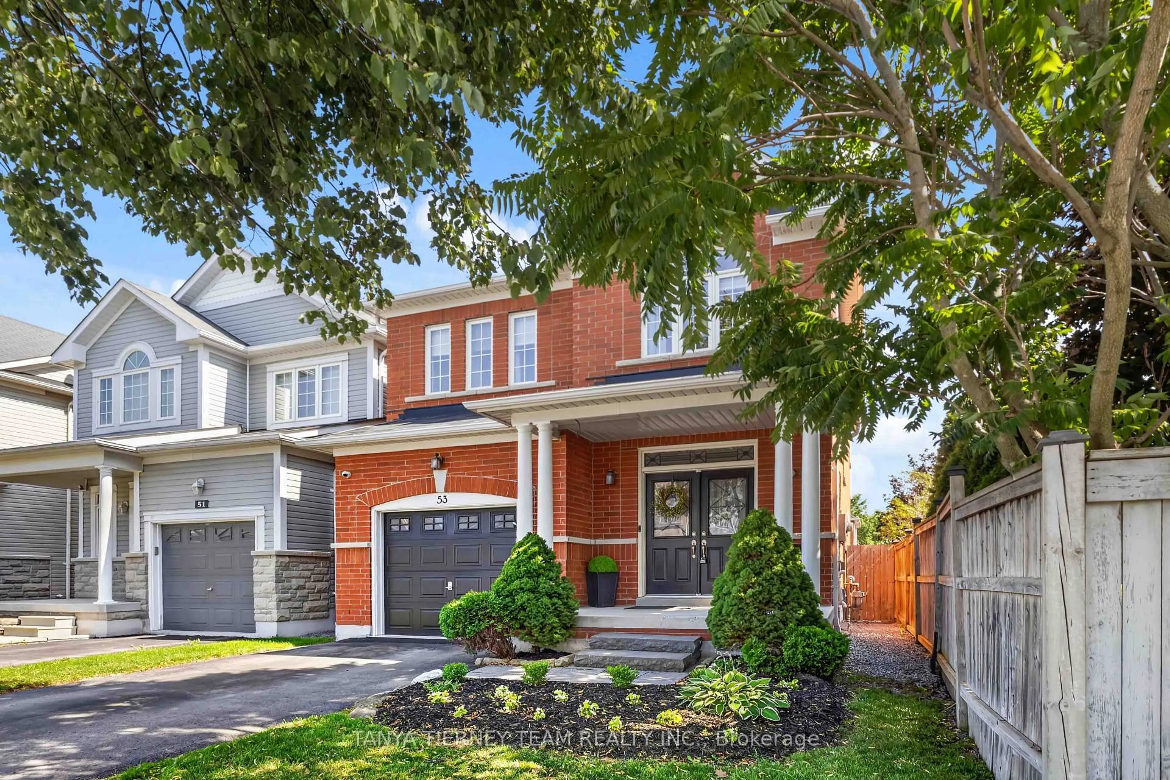 Home with brick exterior material, street for 53 Chiswick Ave, Whitby Ontario L1M 0E1