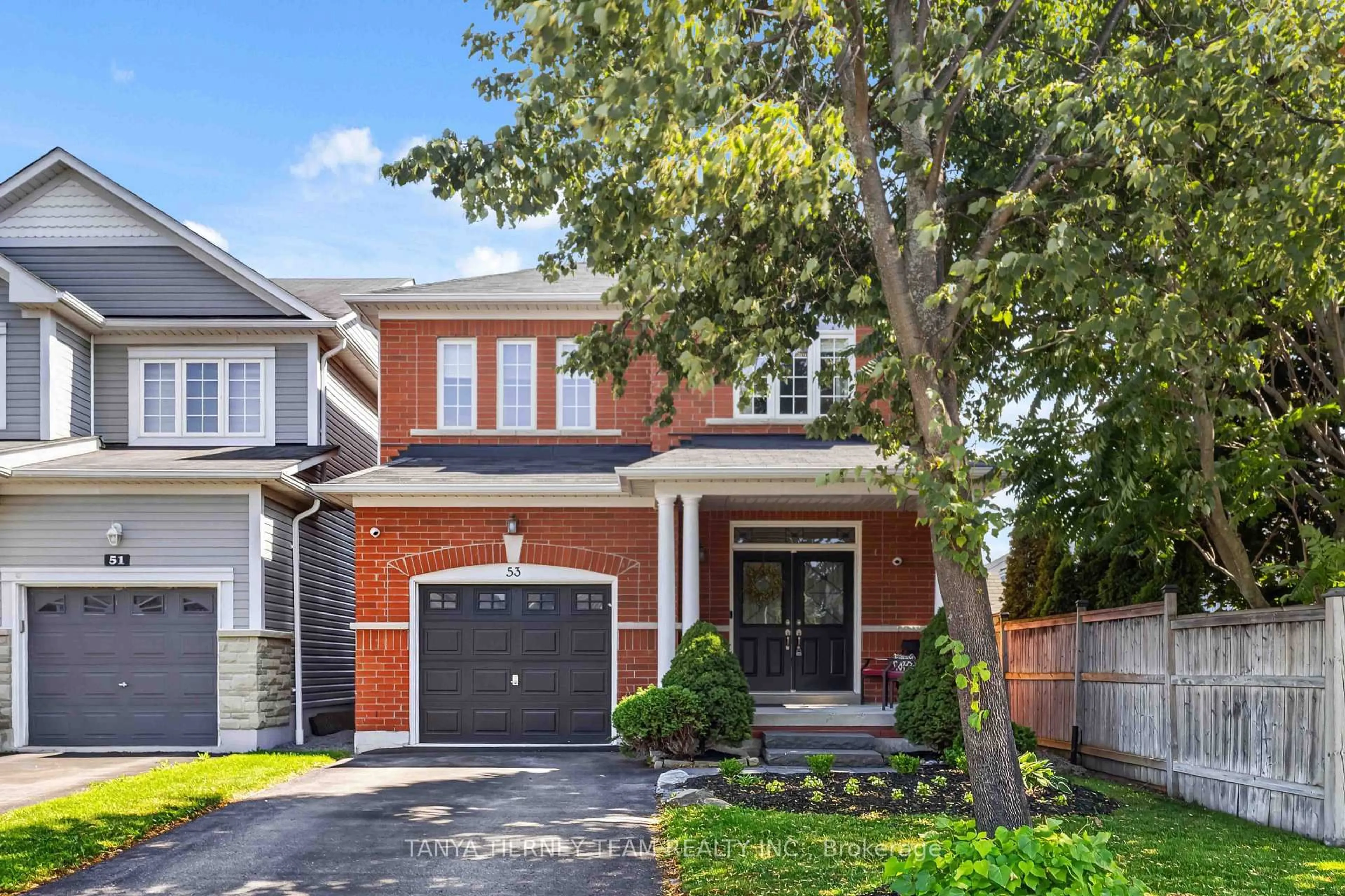 Home with brick exterior material, street for 53 Chiswick Ave, Whitby Ontario L1M 0E1