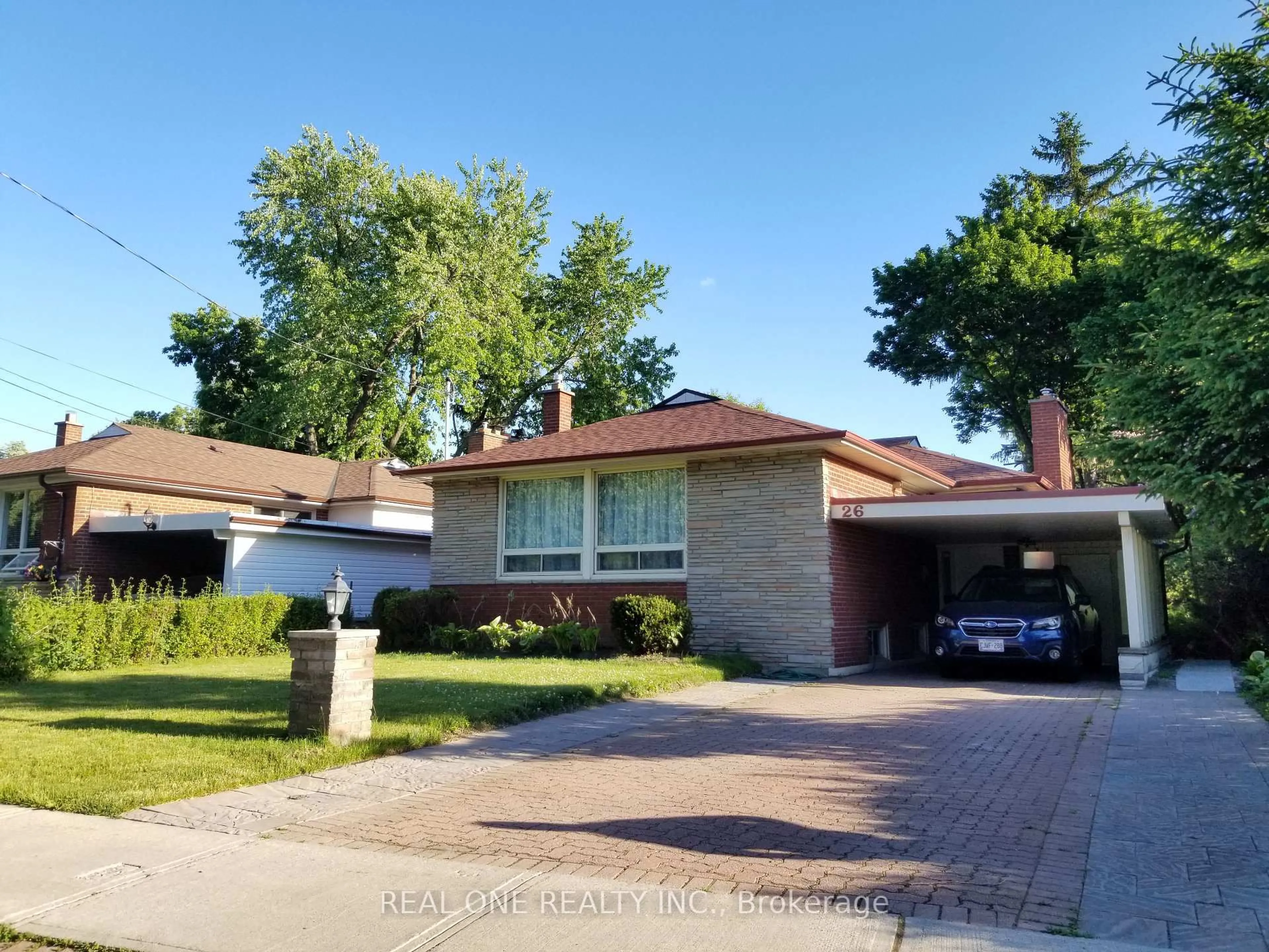 Home with brick exterior material, street for 26 Applefield Dr, Toronto Ontario M1P 3X9