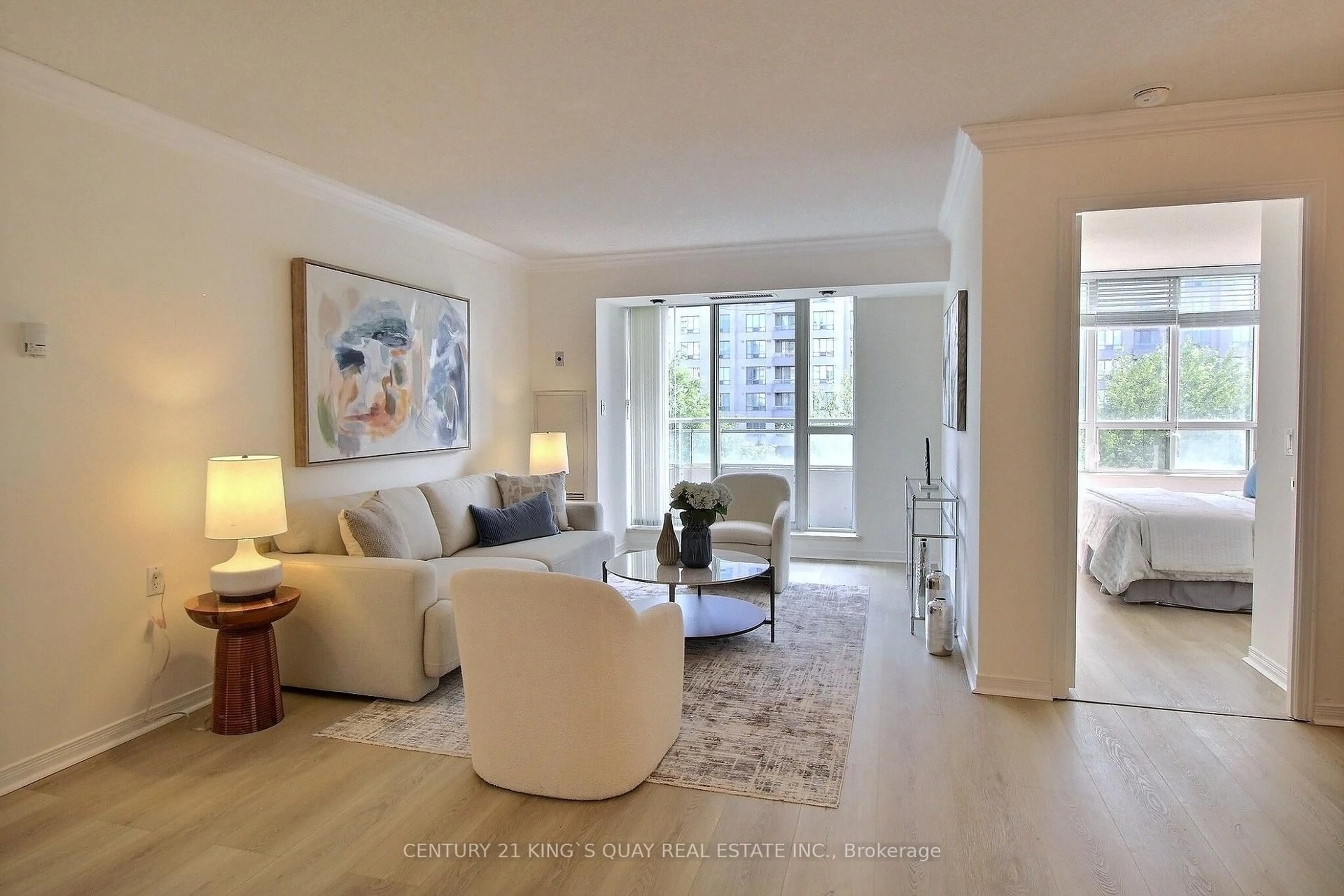 Living room with furniture, unknown for 2628 Mccowan Rd #708, Toronto Ontario M1S 5J8