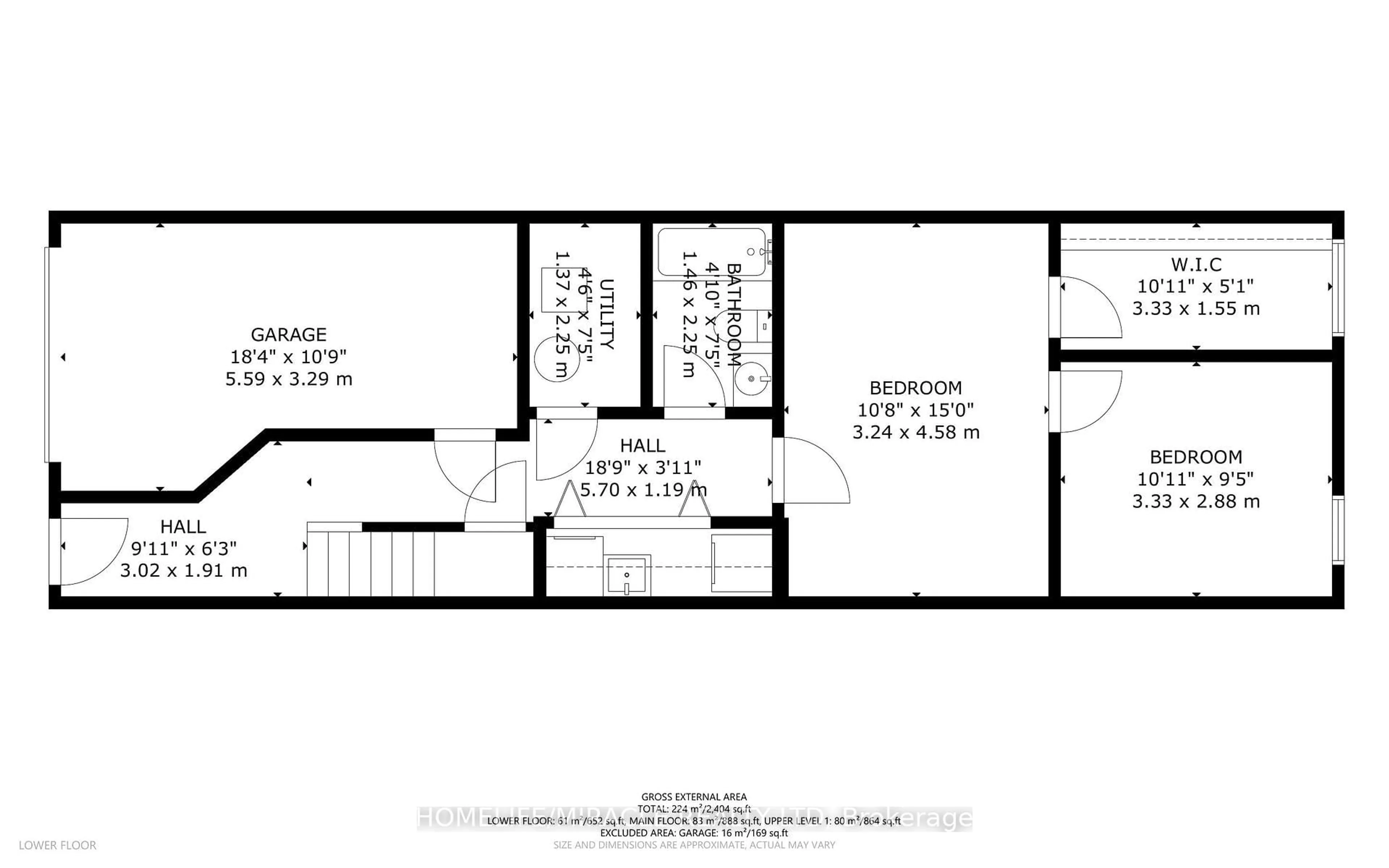 Floor plan for 33 Torrens Ave, Toronto Ontario M4K 2H9