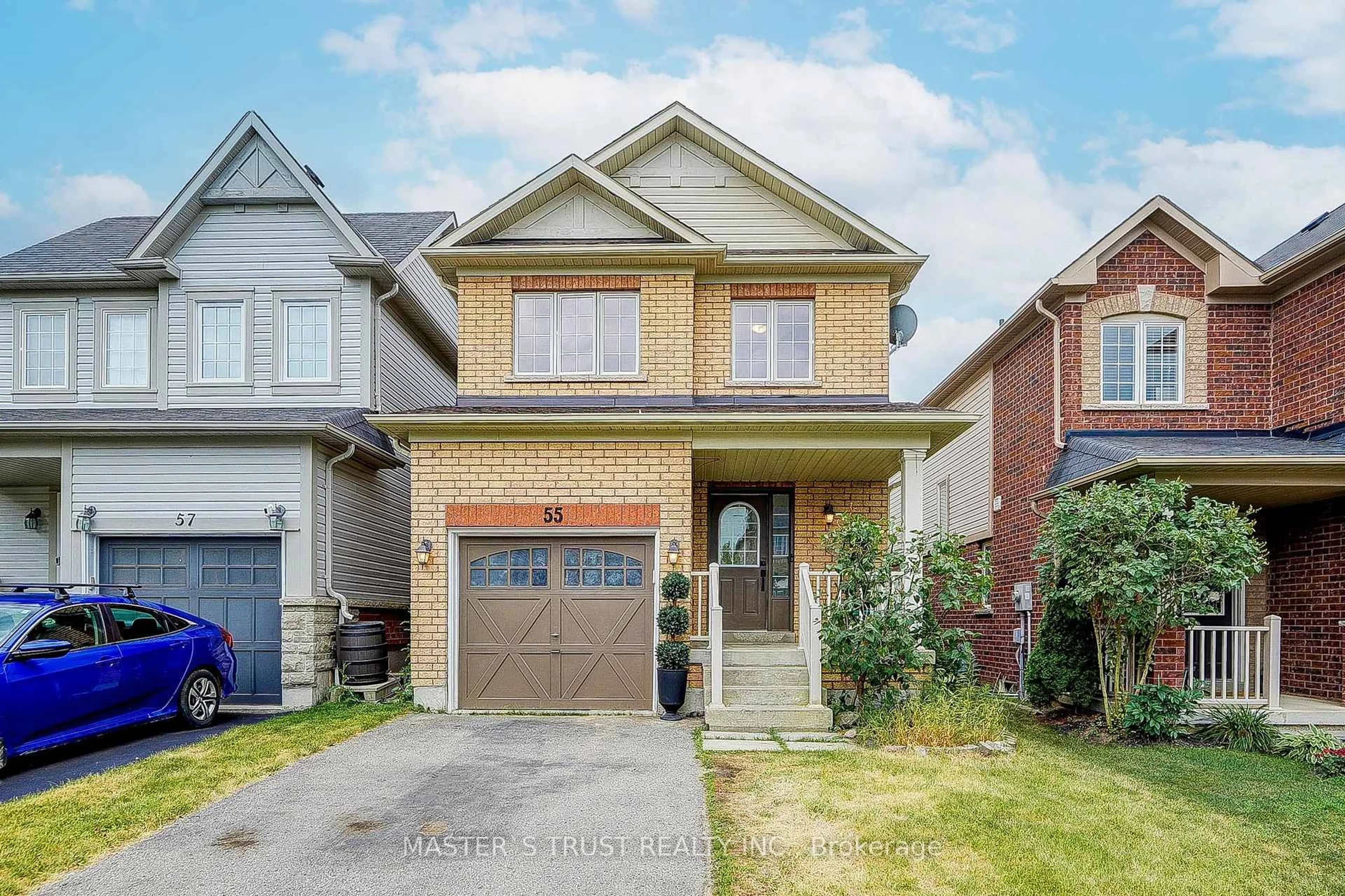 Home with brick exterior material, street for 55 Bettina Pl, Whitby Ontario L1R 0E9