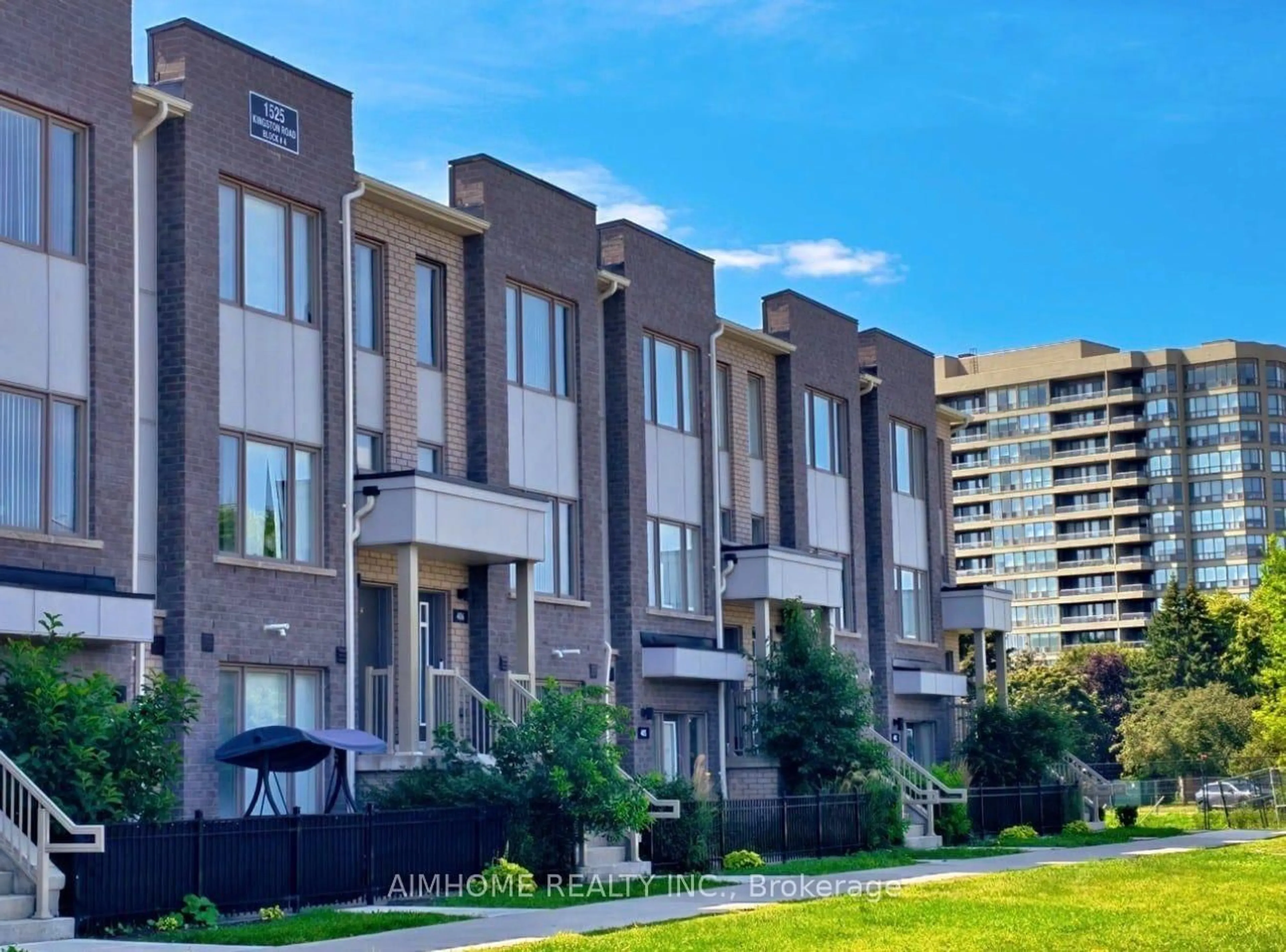 A pic from outside/outdoor area/front of a property/back of a property/a pic from drone, city buildings view from balcony for 1525 Kingston Rd #403, Pickering Ontario L1V 0E9