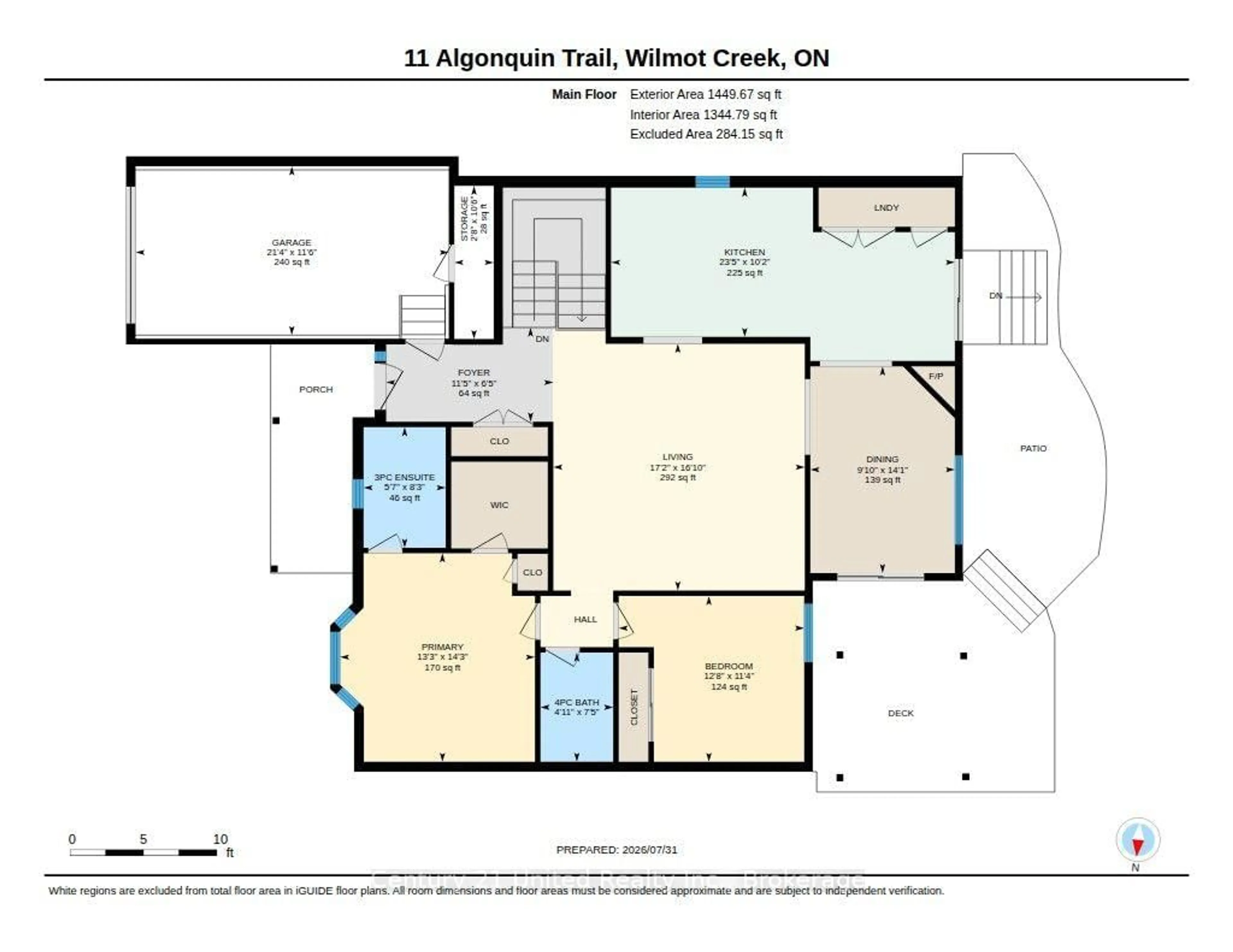 Floor plan for 11 Algonquin Tr, Clarington Ontario L1B 1A1