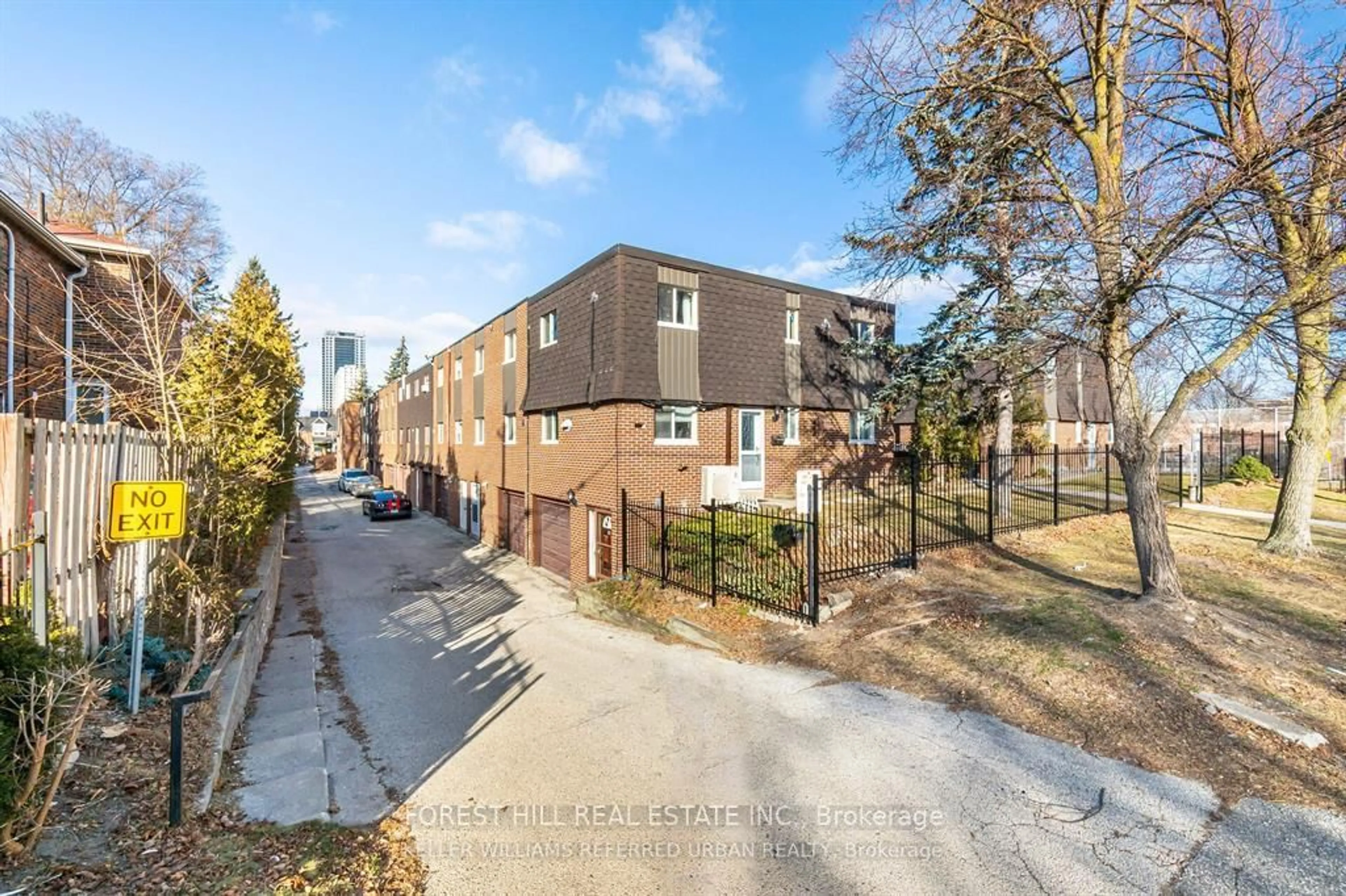 A pic from outside/outdoor area/front of a property/back of a property/a pic from drone, street for 50 Coleman Ave ##19, Toronto Ontario M4C 1P7