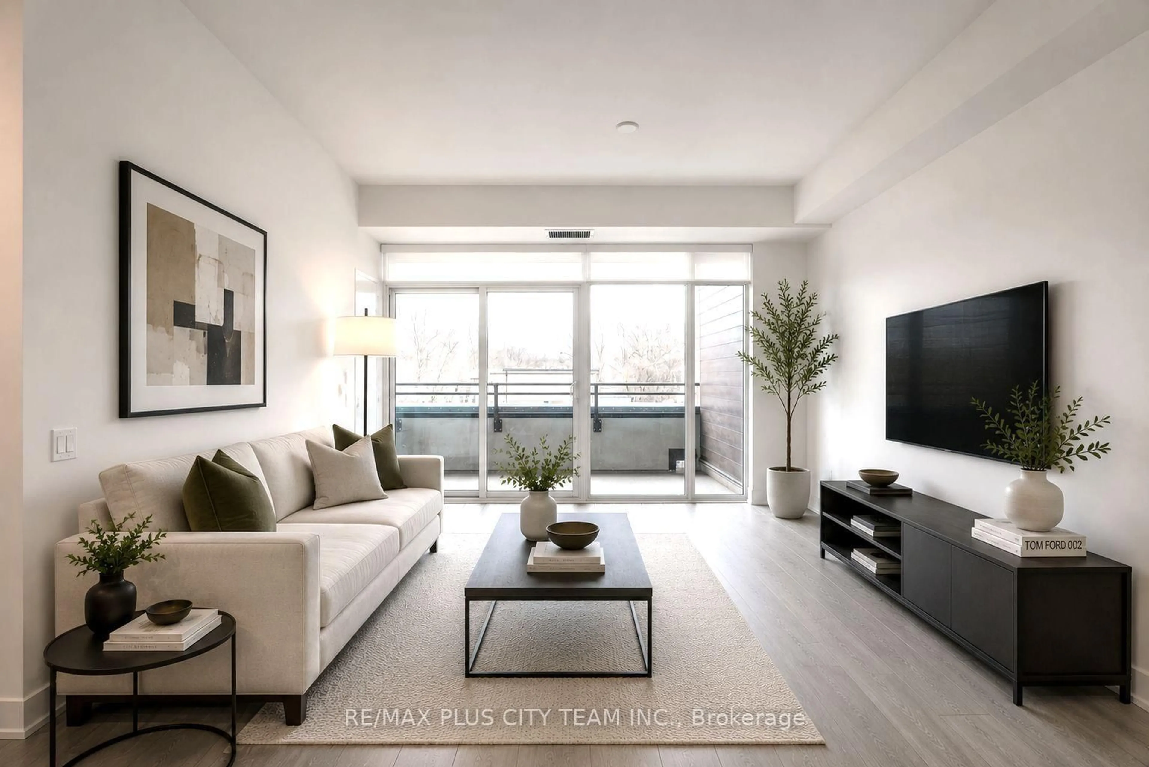 Living room with furniture, unknown for 1285 Queen St #303, Toronto Ontario M4L 0B6