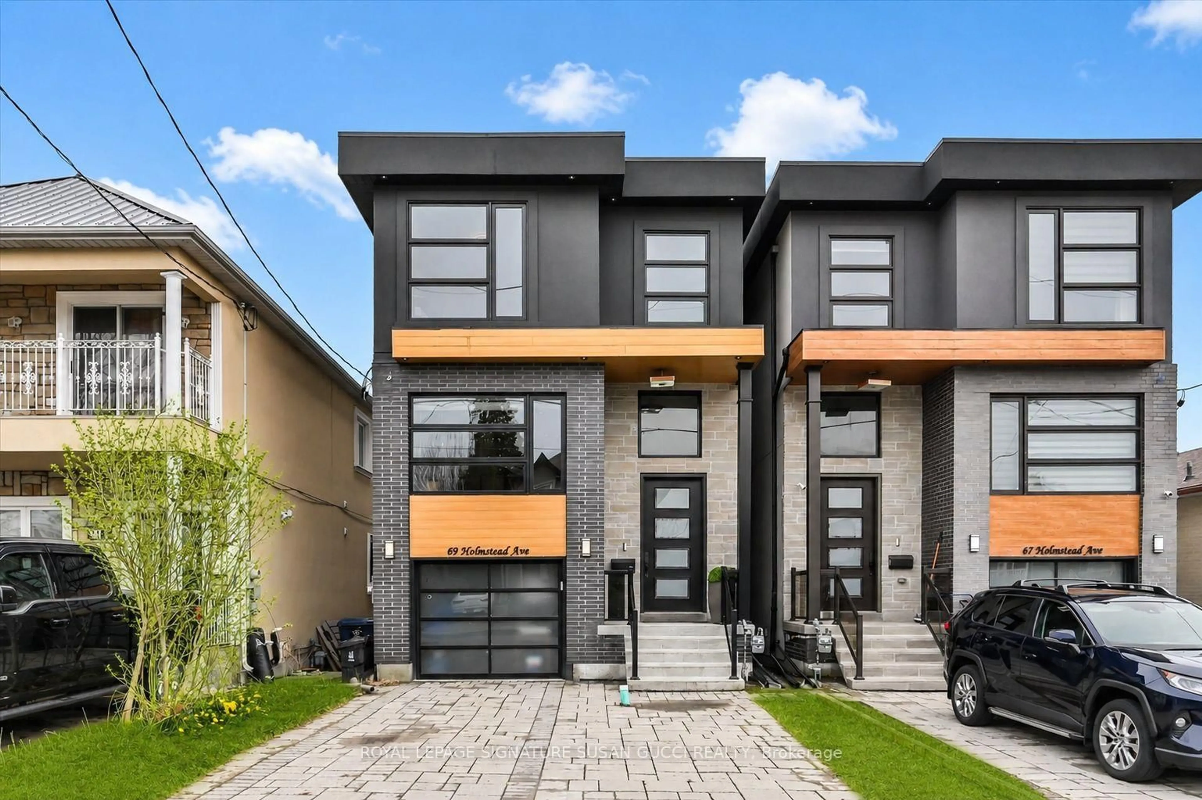 Home with brick exterior material, street for 69 Holmstead Ave, Toronto Ontario M4B 1T3