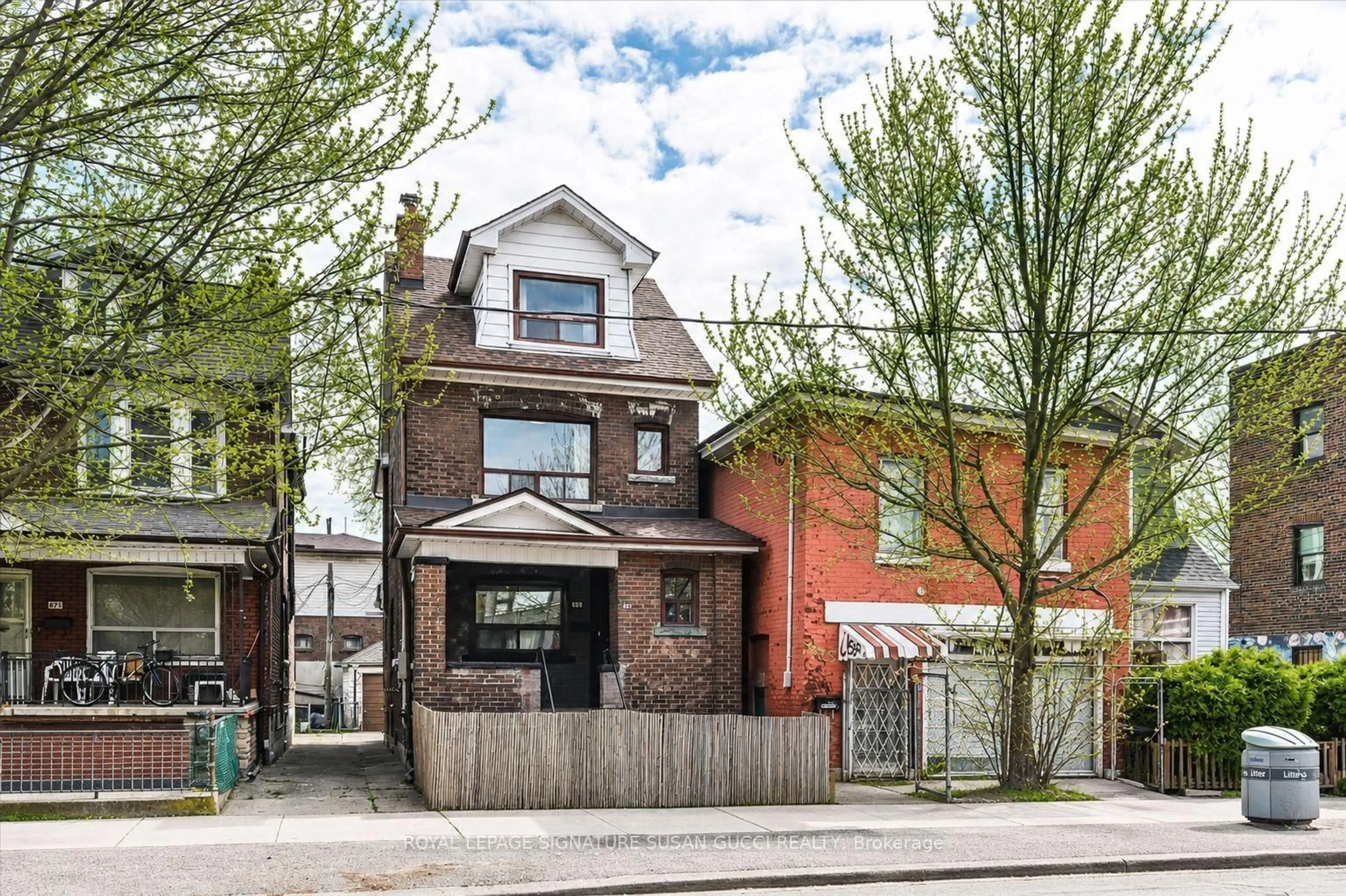 Home with brick exterior material, street for 669 Greenwood Ave, Toronto Ontario M4J 4B3