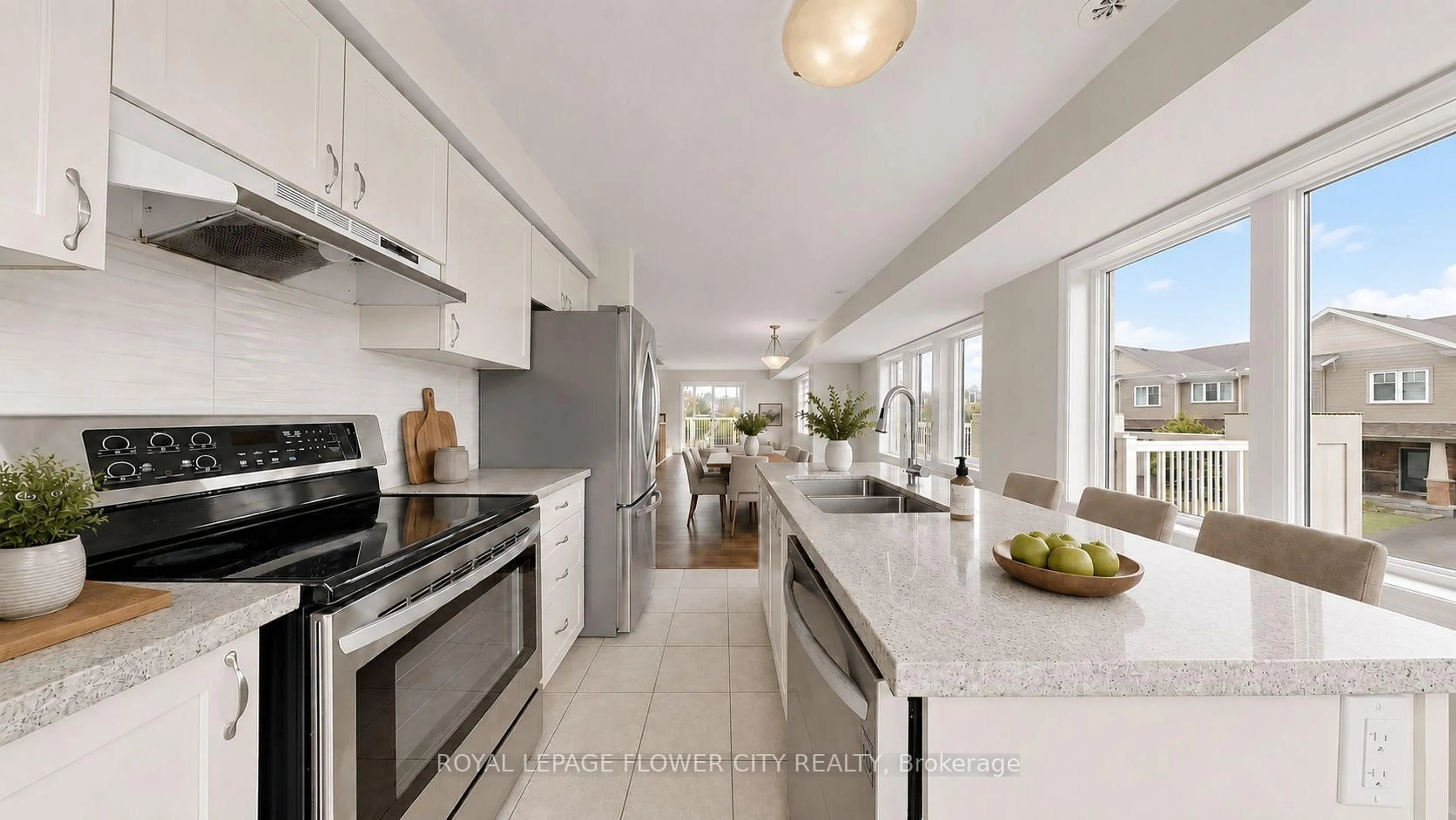 Open concept kitchen, ceramic/tile floor for 2500 Hill Rise Crt #2, Oshawa Ontario L1L 0M6