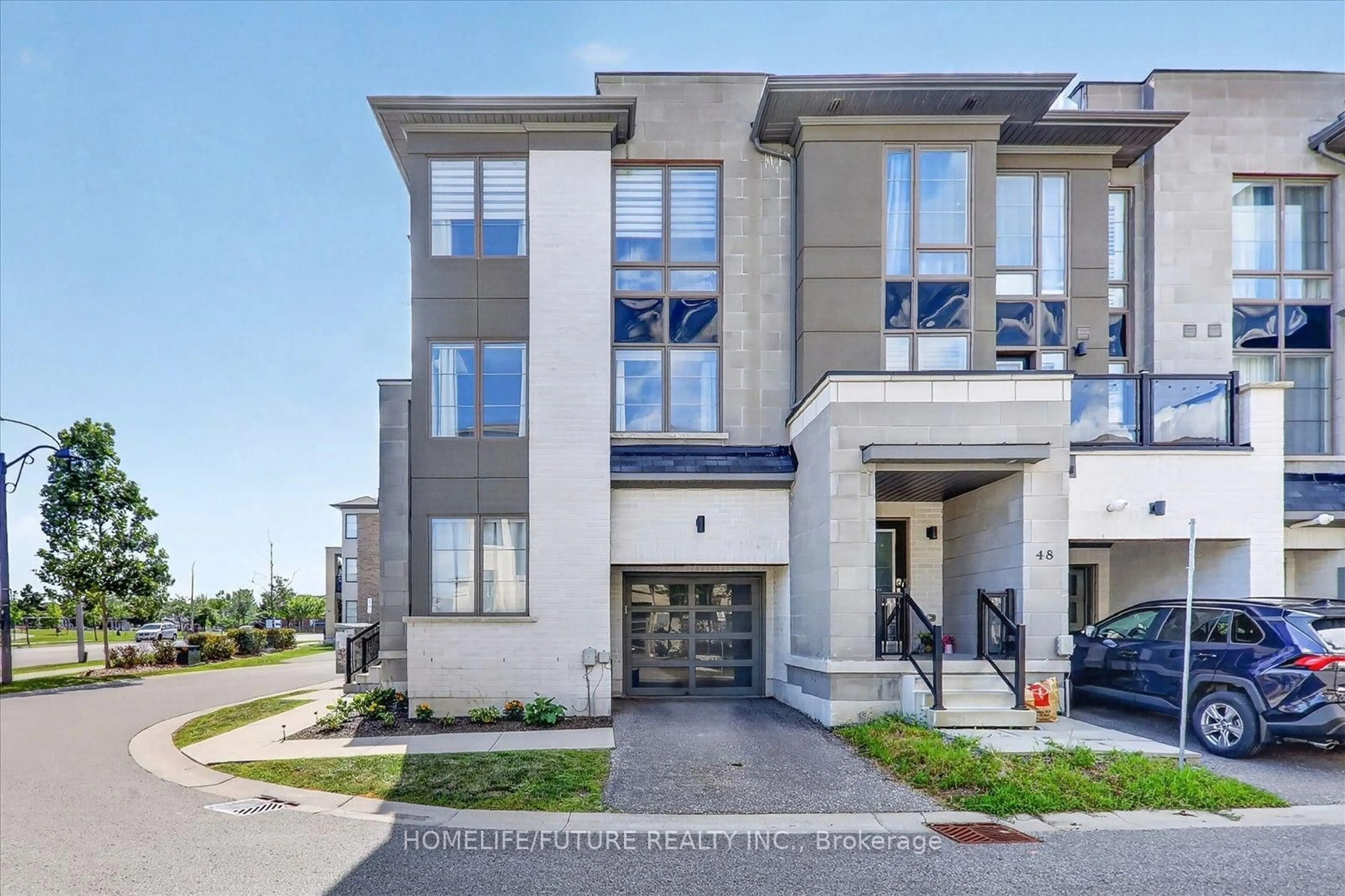 Home with brick exterior material, street for 46 Pallock Hill Way, Whitby Ontario L1R 0N5