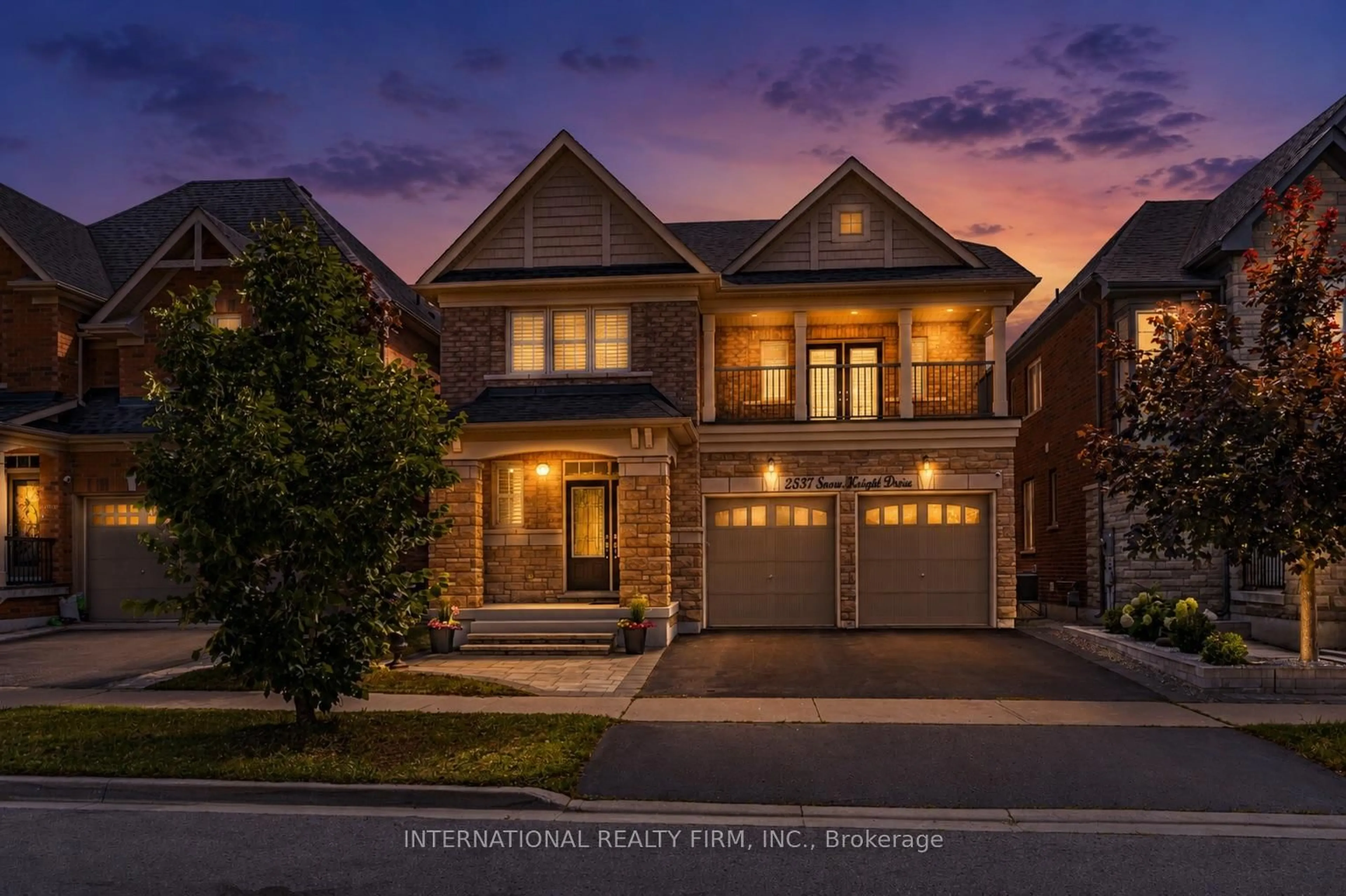 Home with brick exterior material, street for 2537 Snow Knight Dr, Oshawa Ontario L1L 0K2